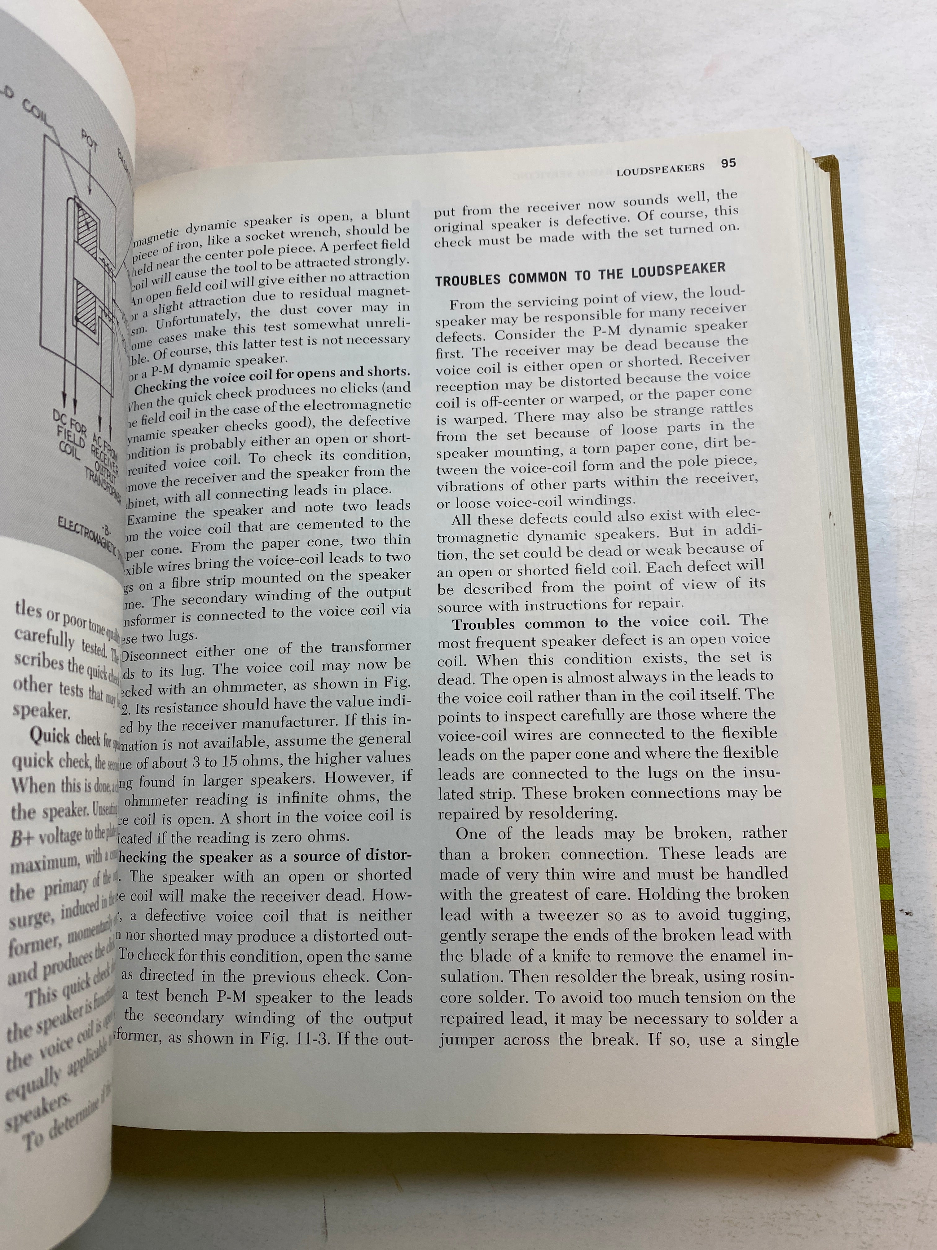 Elements of Radio Servicing Third Edition Marcus and Levy HC 1967