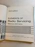 Elements of Radio Servicing Third Edition Marcus and Levy HC 1967