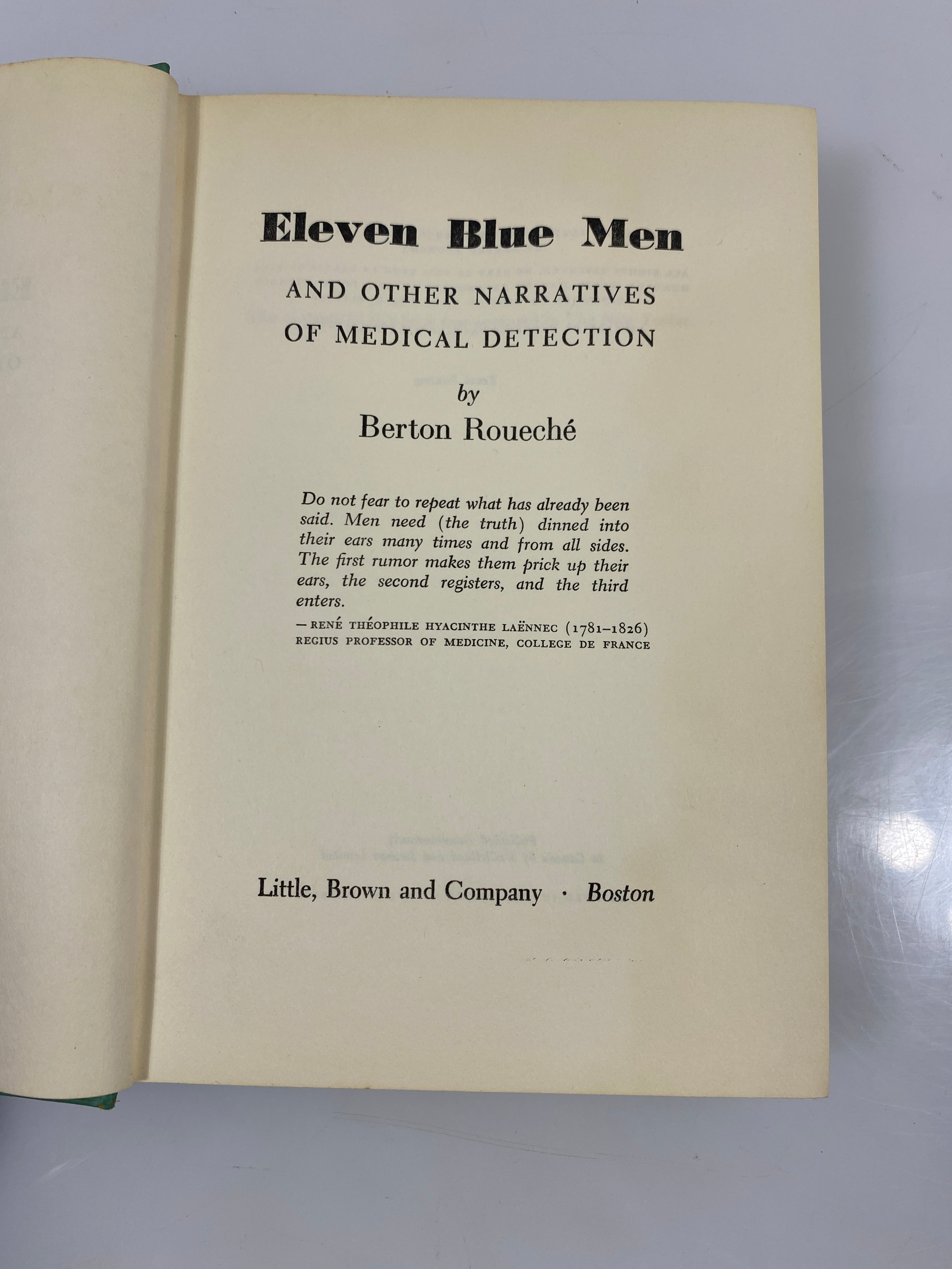 Eleven Blue Men by Berton Roueche 1953 10th Print HCDJ