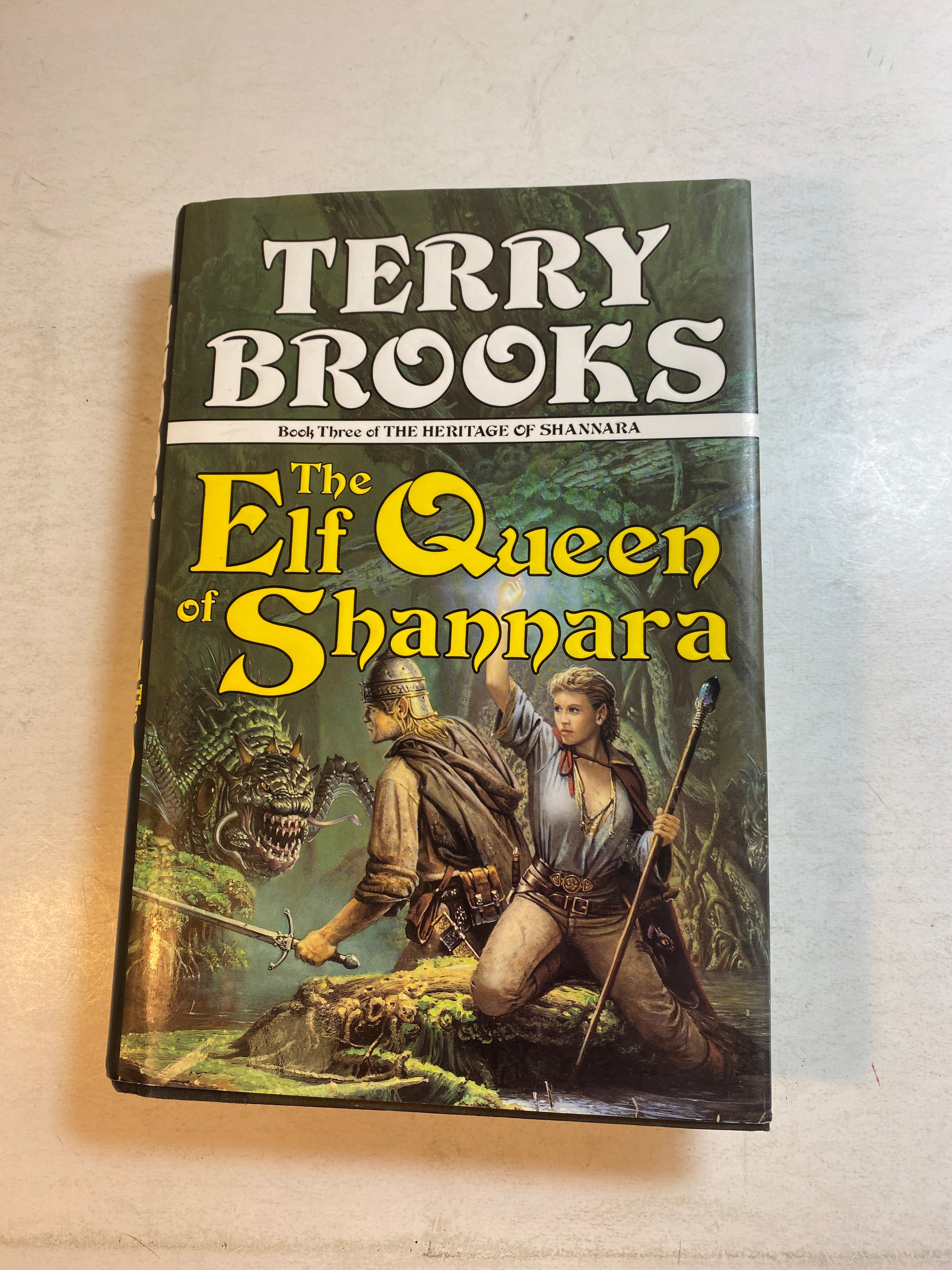 Elf Queen of Shannara Terry Brooks HCDJ 1992 First Edition