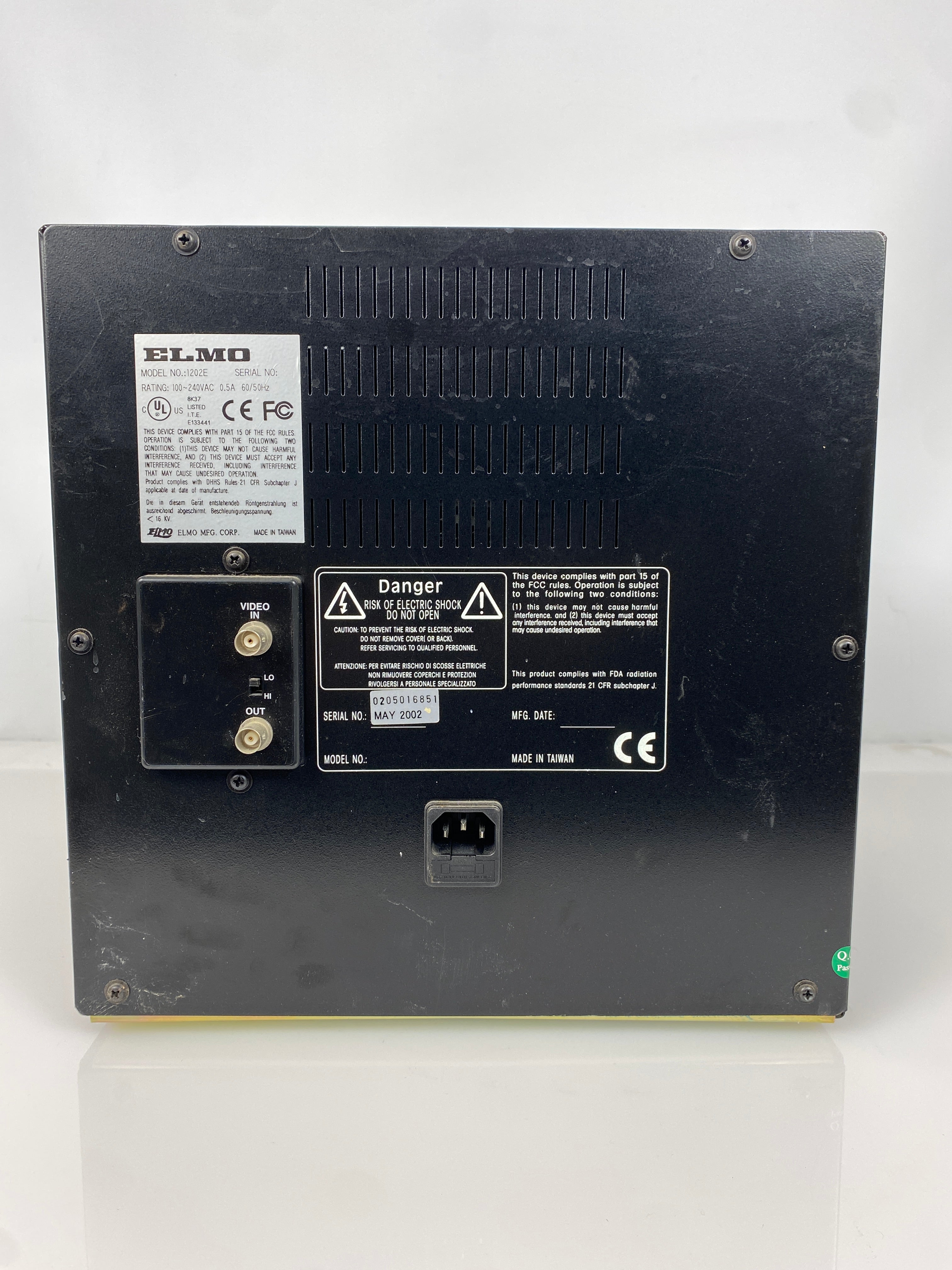 Elmo 1202E 12" CRT Monitor