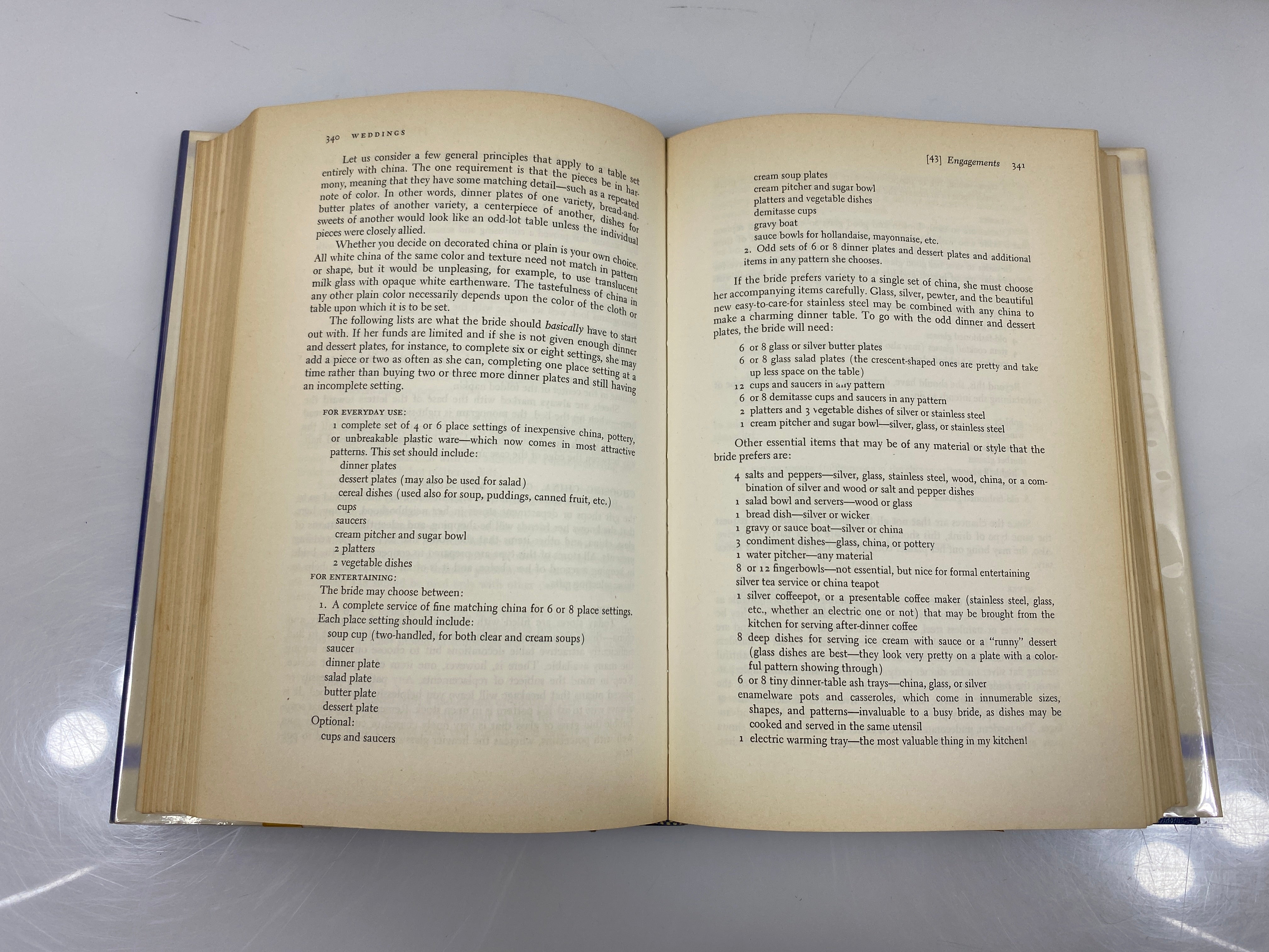 Emily Post's Etiquette by Elizabeth Post Ex-library 1969 HCDJ