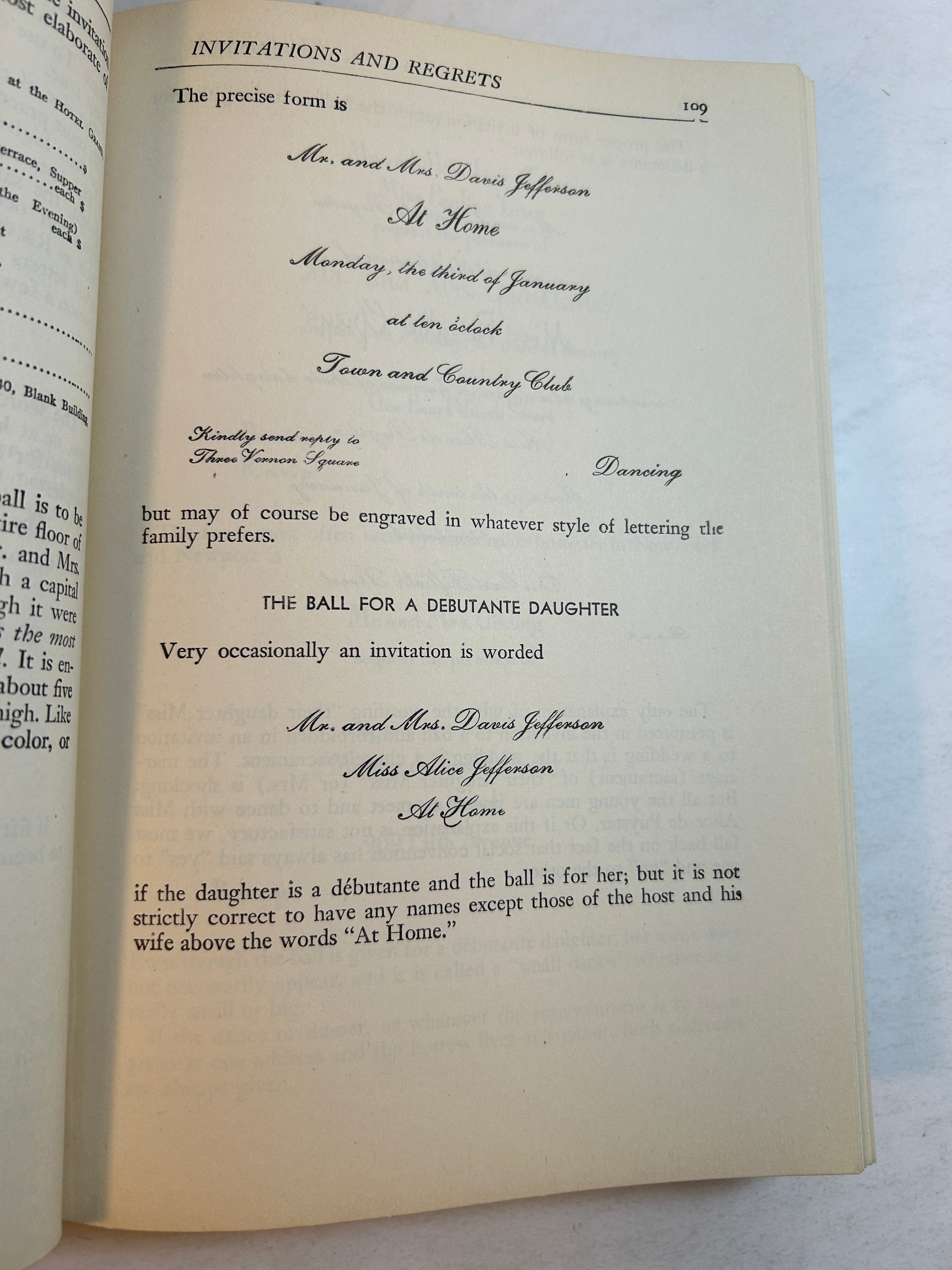 Emily Post's Etiquette Funk & Wagnalls 1949 HCDJ