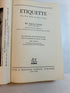 Emily Post's Etiquette Funk & Wagnalls 1949 HCDJ