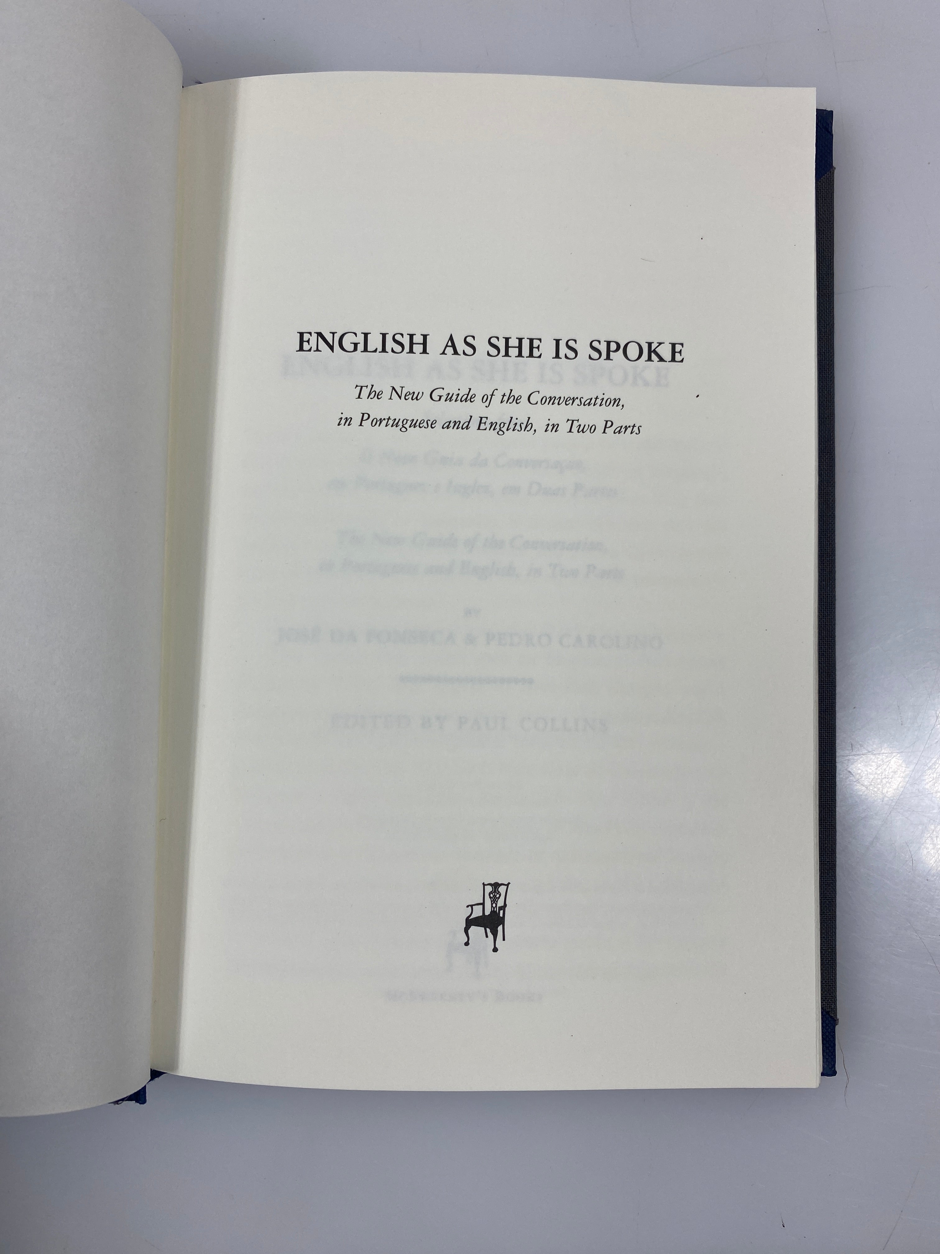 English as She is Spoke Fonseca/Carolina Reprint 2001 HC