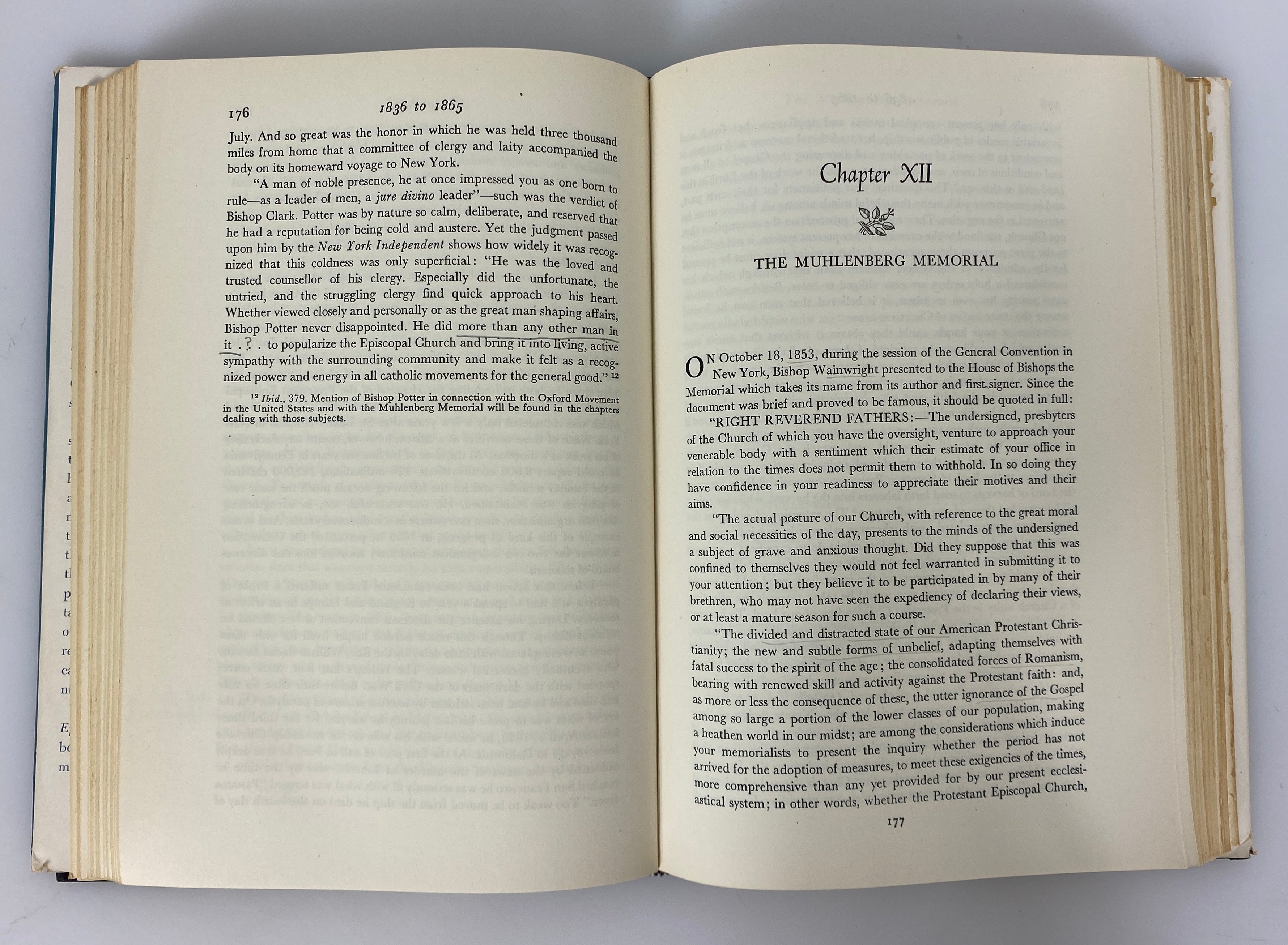 Episcopal Church in the United States 1789-1931 James Addison 1951 HCDJ