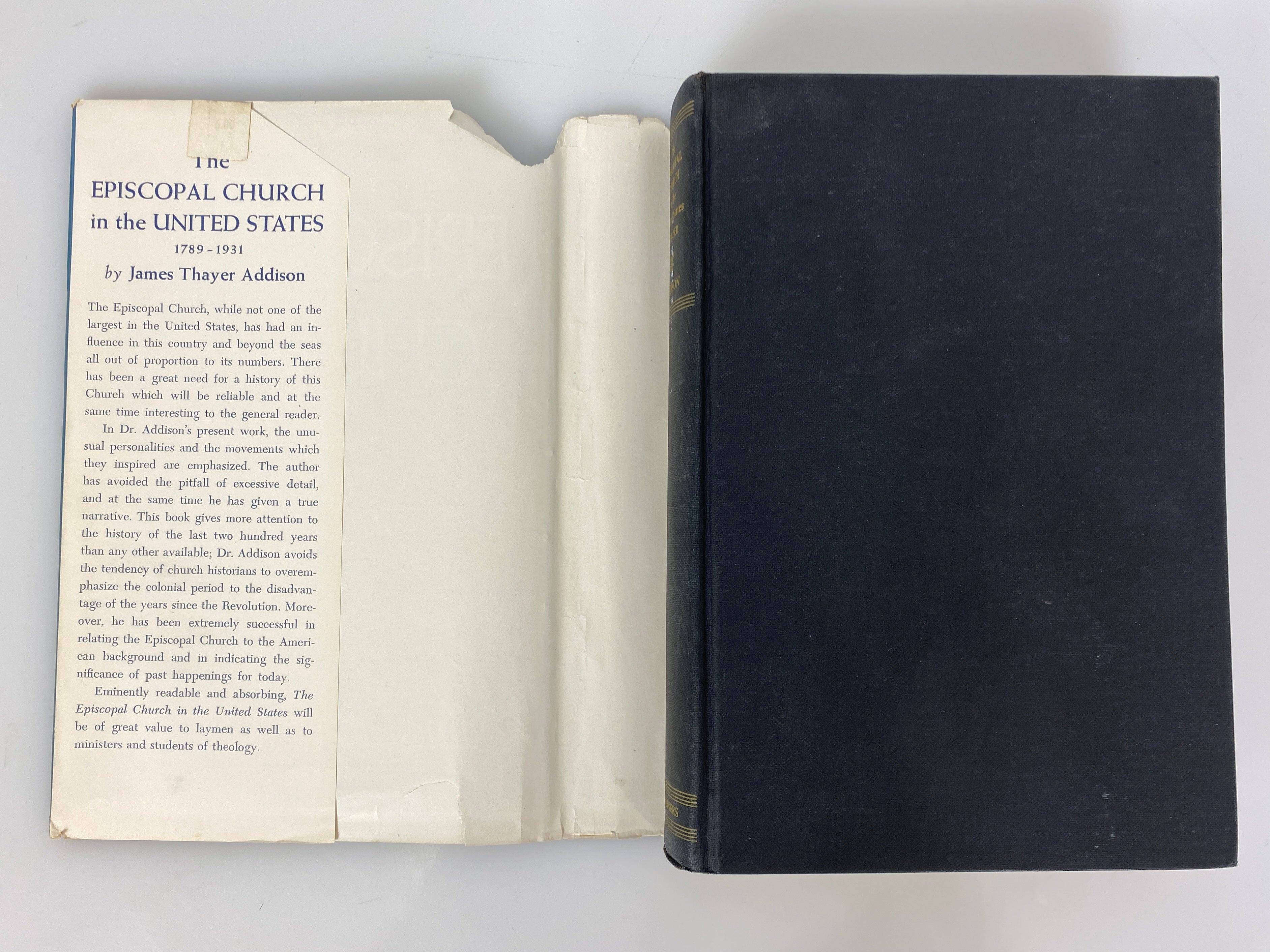 Episcopal Church in the United States 1789-1931 James Addison 1951 HCDJ