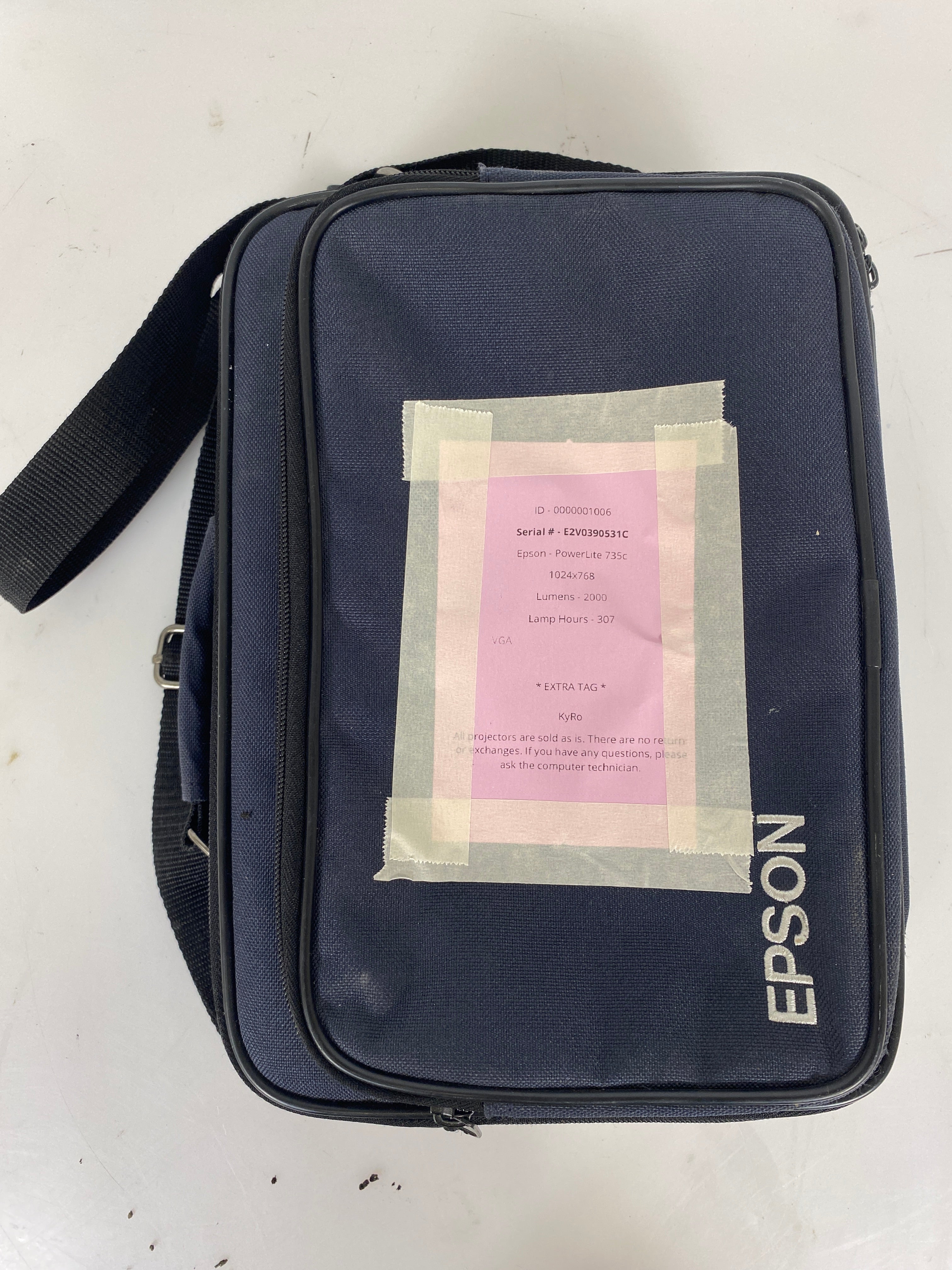 Epson PowerLite 735C Digital Projector w/ Bag