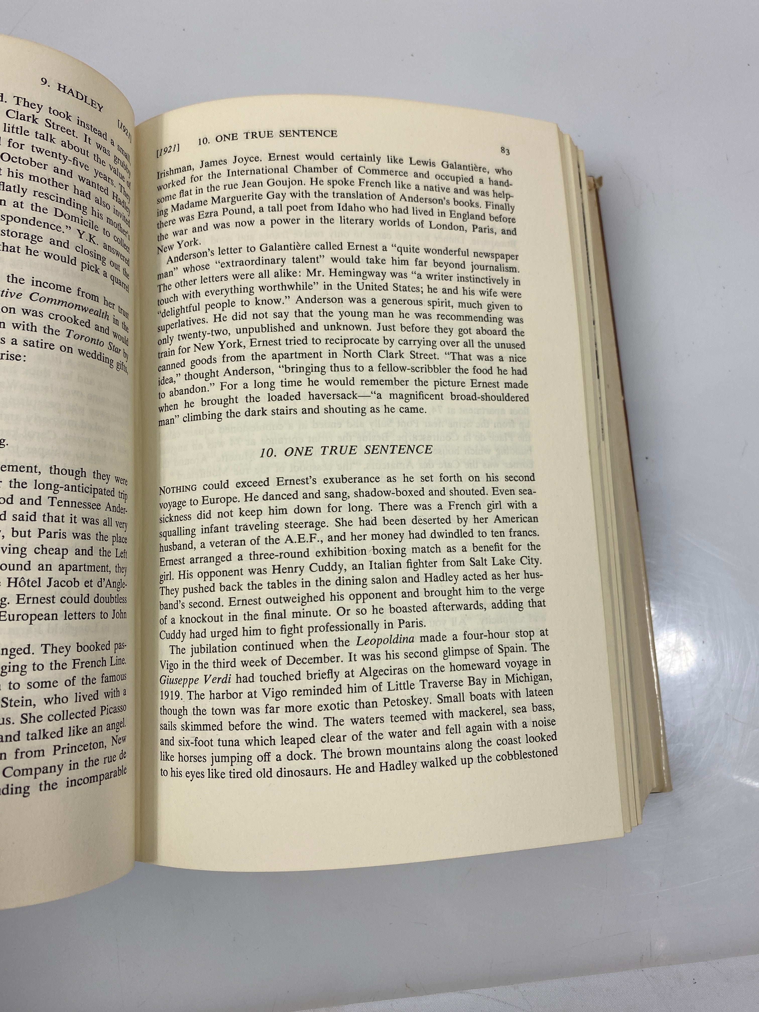 Ernest Hemingway: A Life Story by Baker 1969 HCDJ