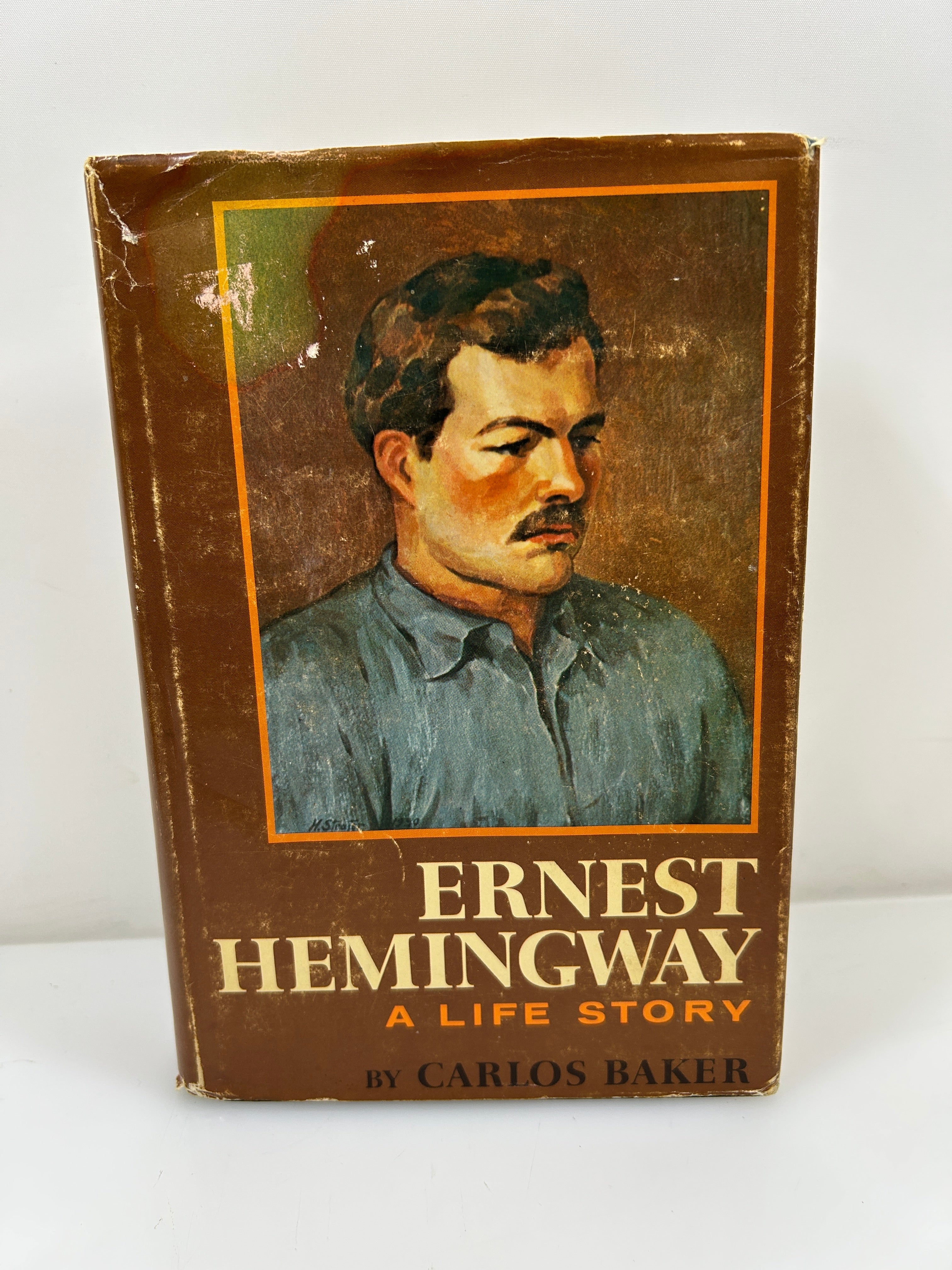 Ernest Hemingway A Life Story by Carlos Baker 1969 Scribner's HCDJ BCE