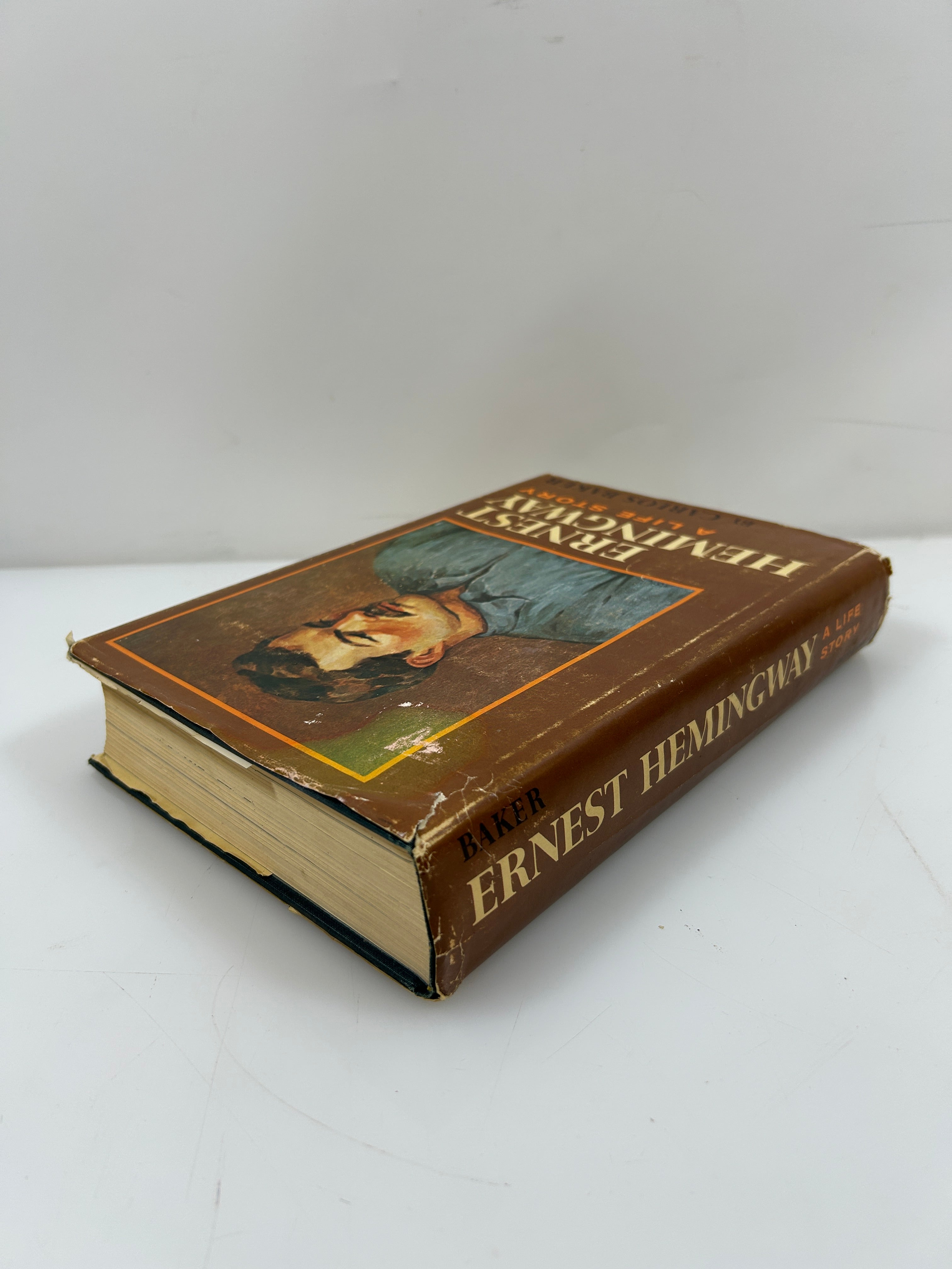 Ernest Hemingway A Life Story by Carlos Baker 1969 Scribner's HCDJ BCE