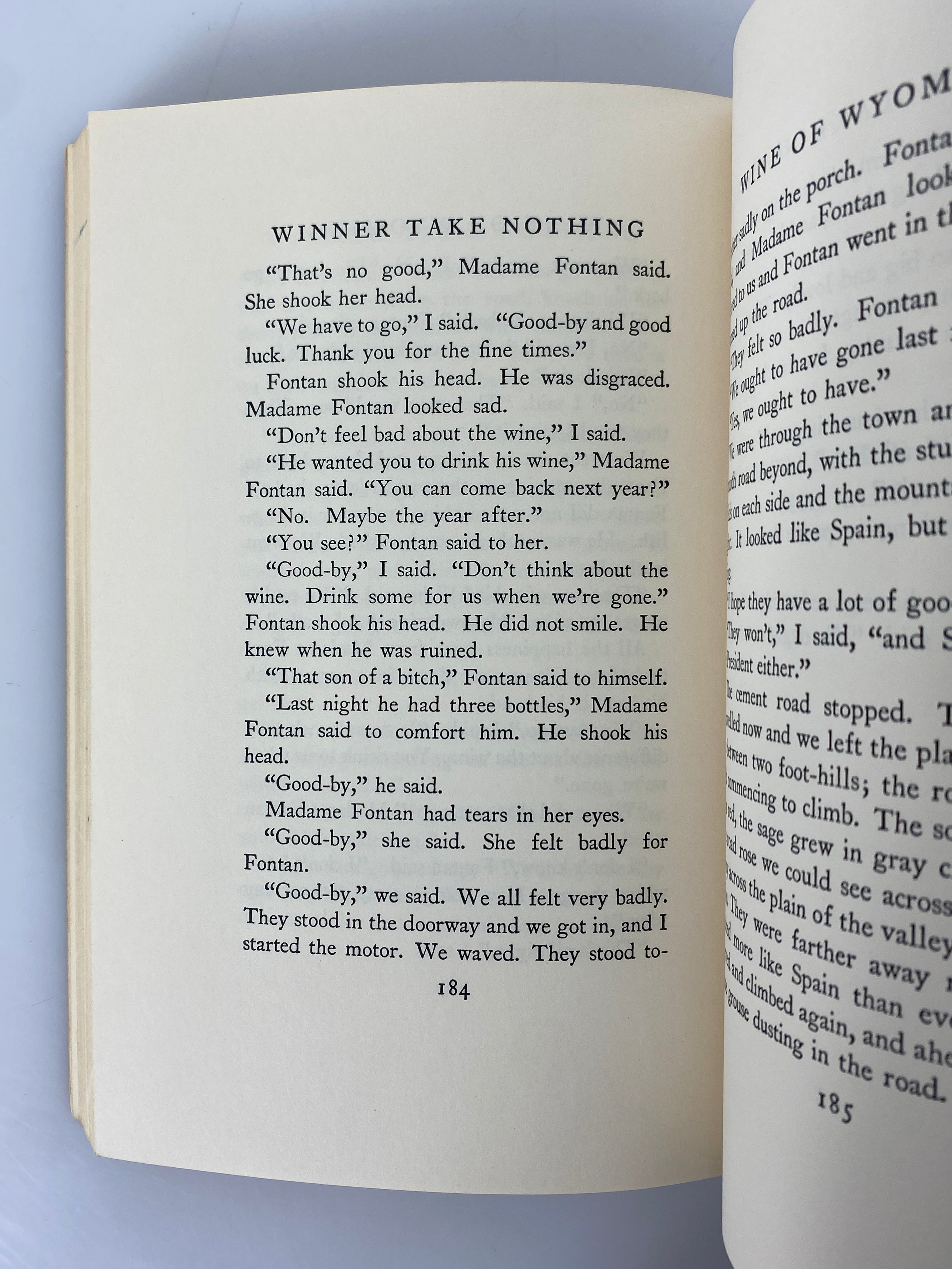 Ernest Hemingway Winner Take Nothing 1970 Vintage Scribner's PB