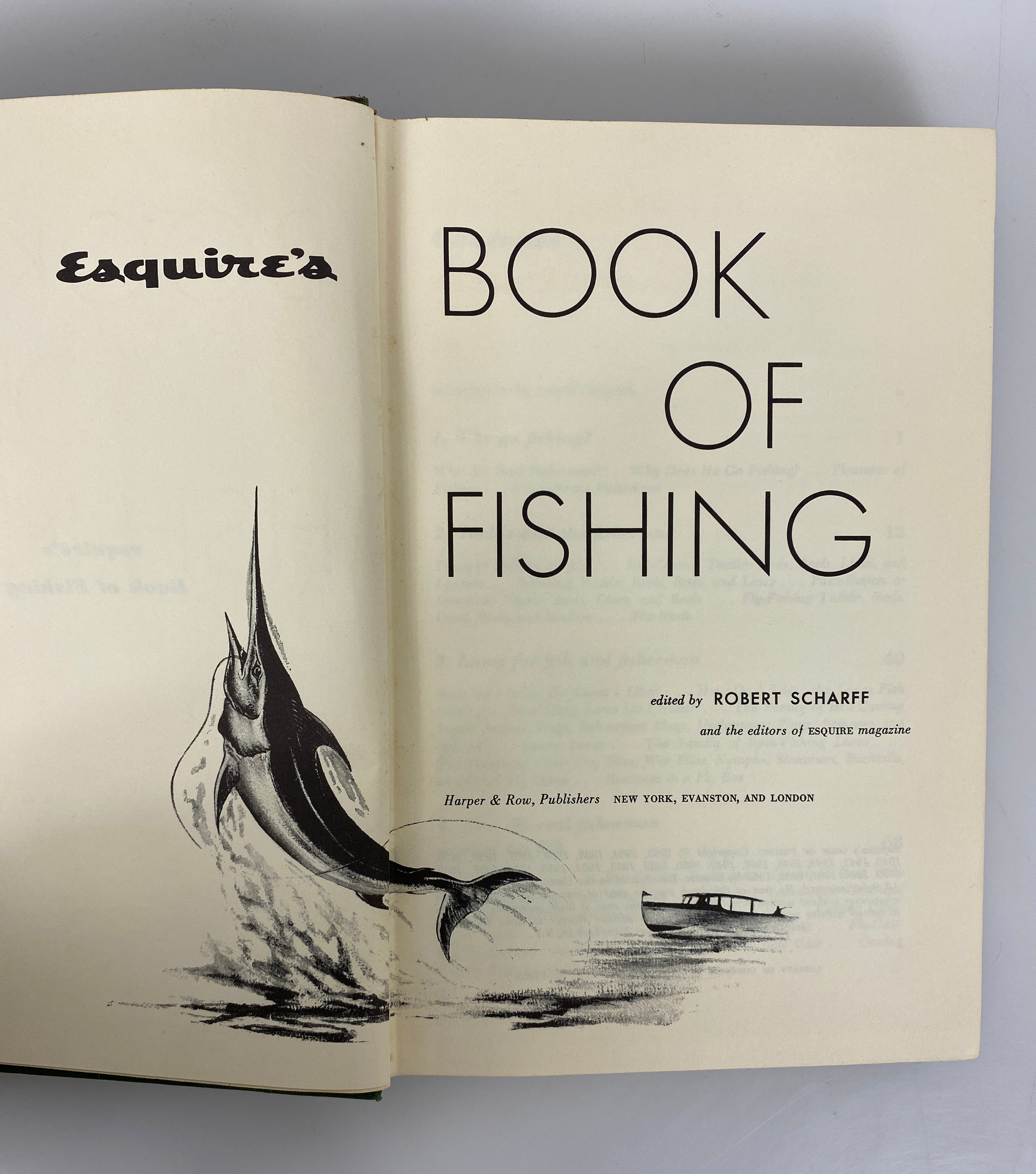 Esquire's Book of Fishing 1963 Stated First Edition Vintage HC DJ