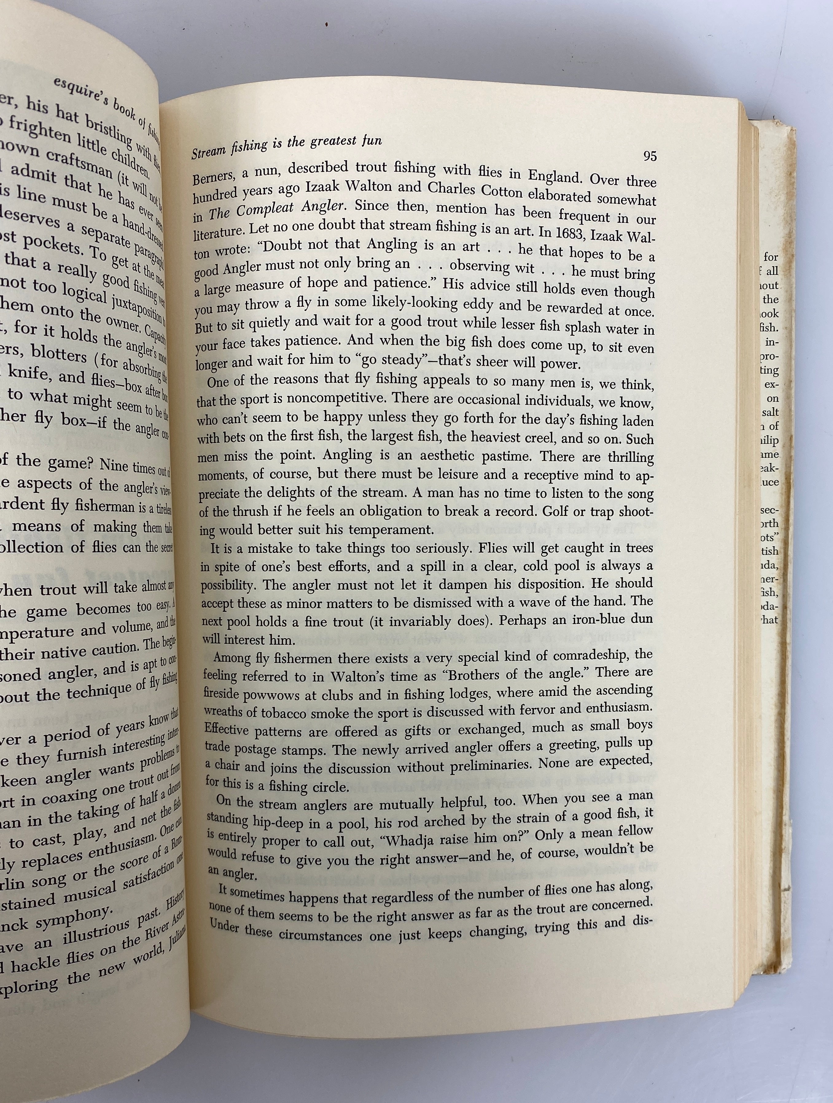 Esquire's Book of Fishing 1963 Stated First Edition Vintage HC DJ