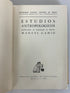 Estudios Antropologicos (in Spanish & English) in Honor of Manuel Gamio SC