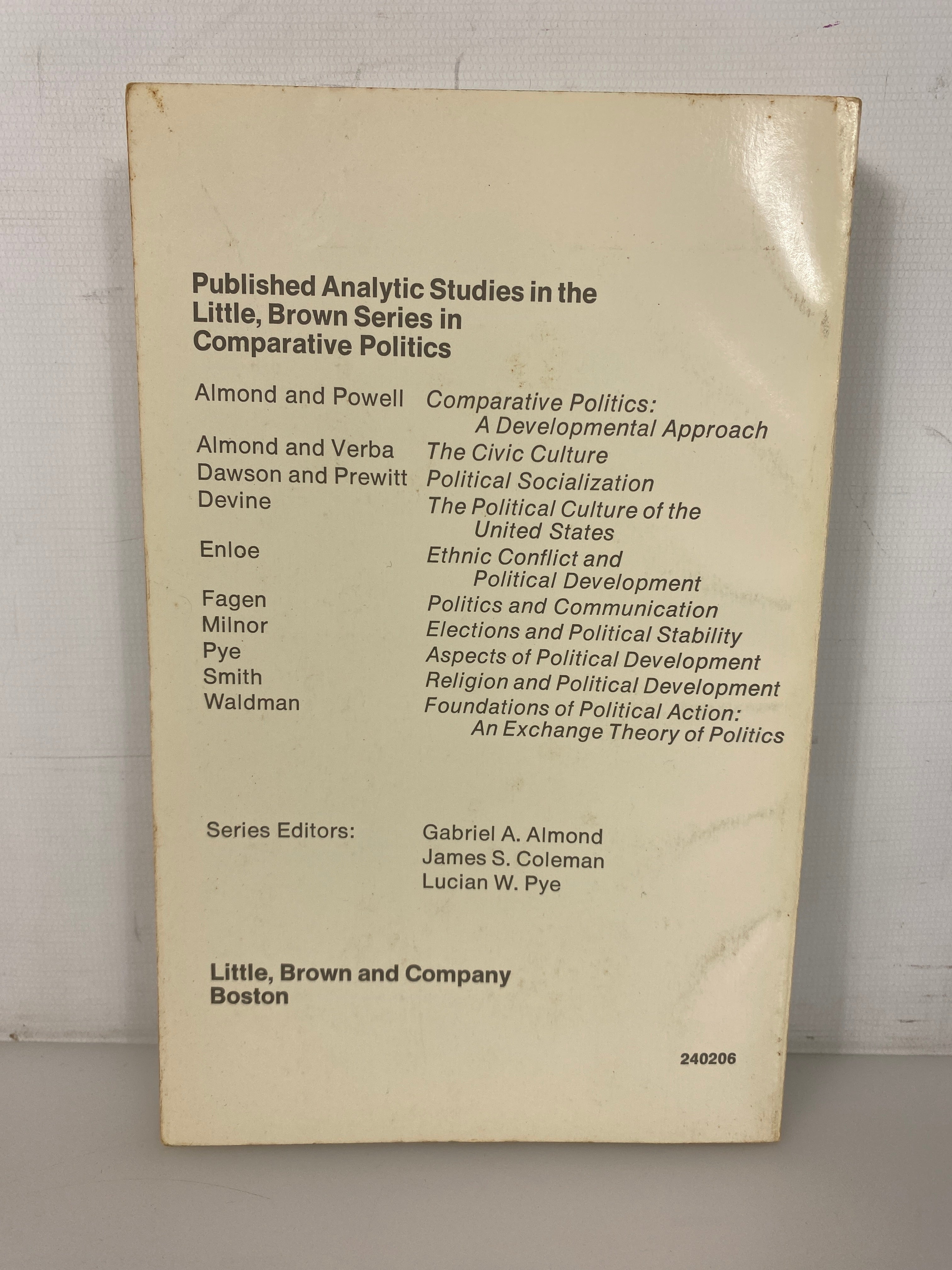 Ethnic Conflict and Political Development by Cynthia Enloe 1973 SC