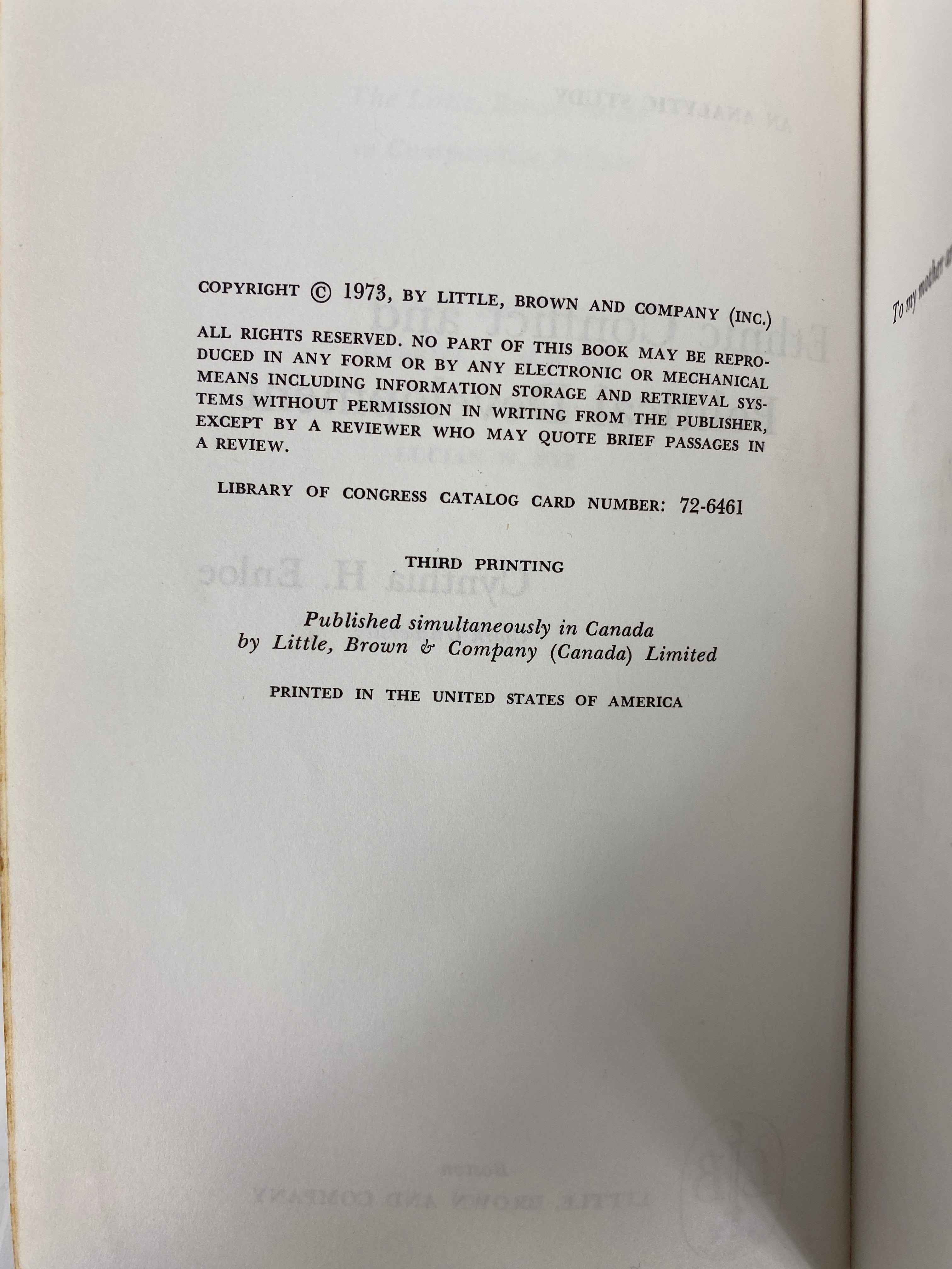 Ethnic Conflict and Political Development by Cynthia Enloe 1973 SC