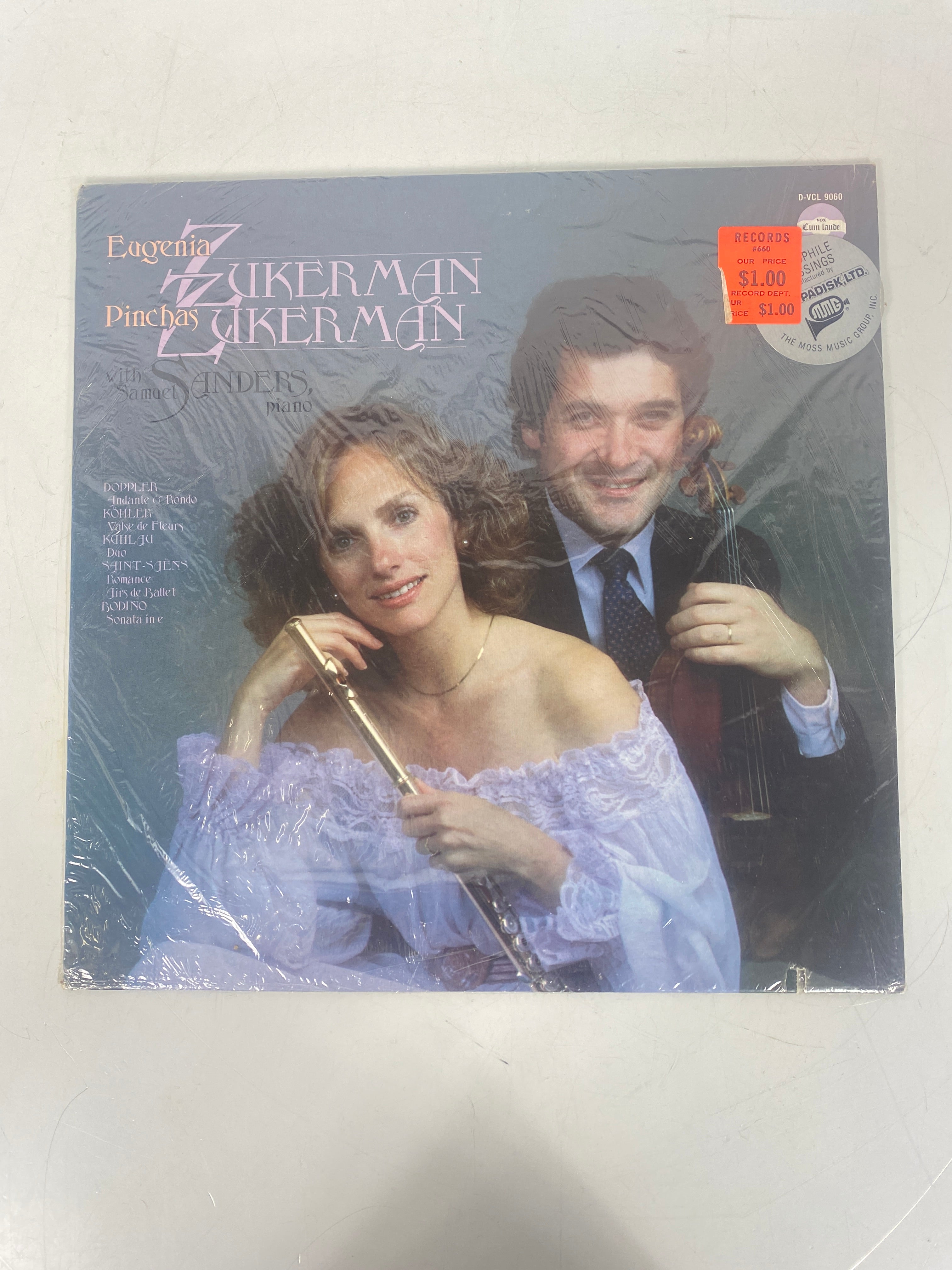Eugenia and Pinchas Zukerman with Samuel Sanders Vinyl Record
