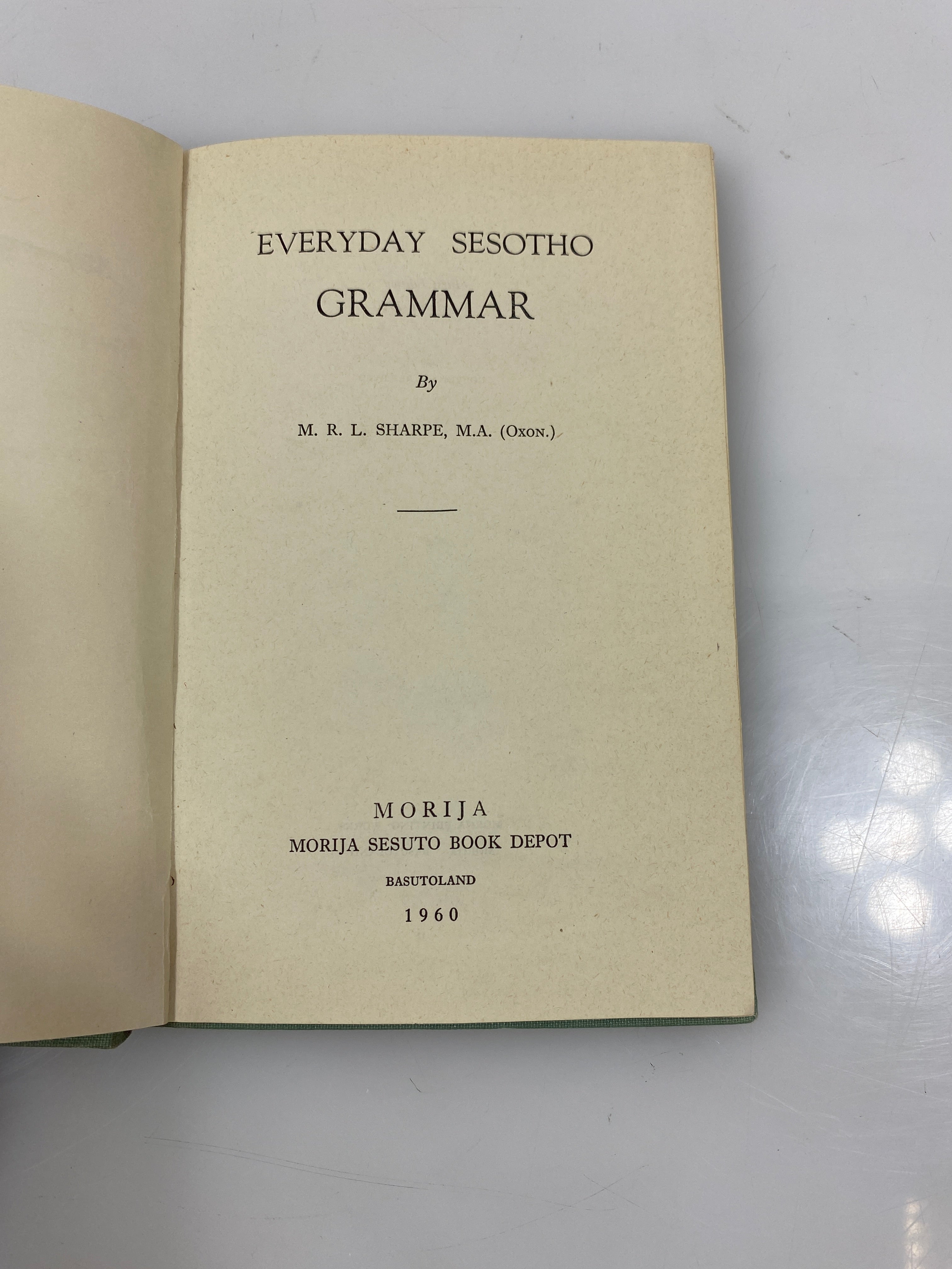 Everyday Sesotho Grammar by Sharpe Ex-library 1960 HC