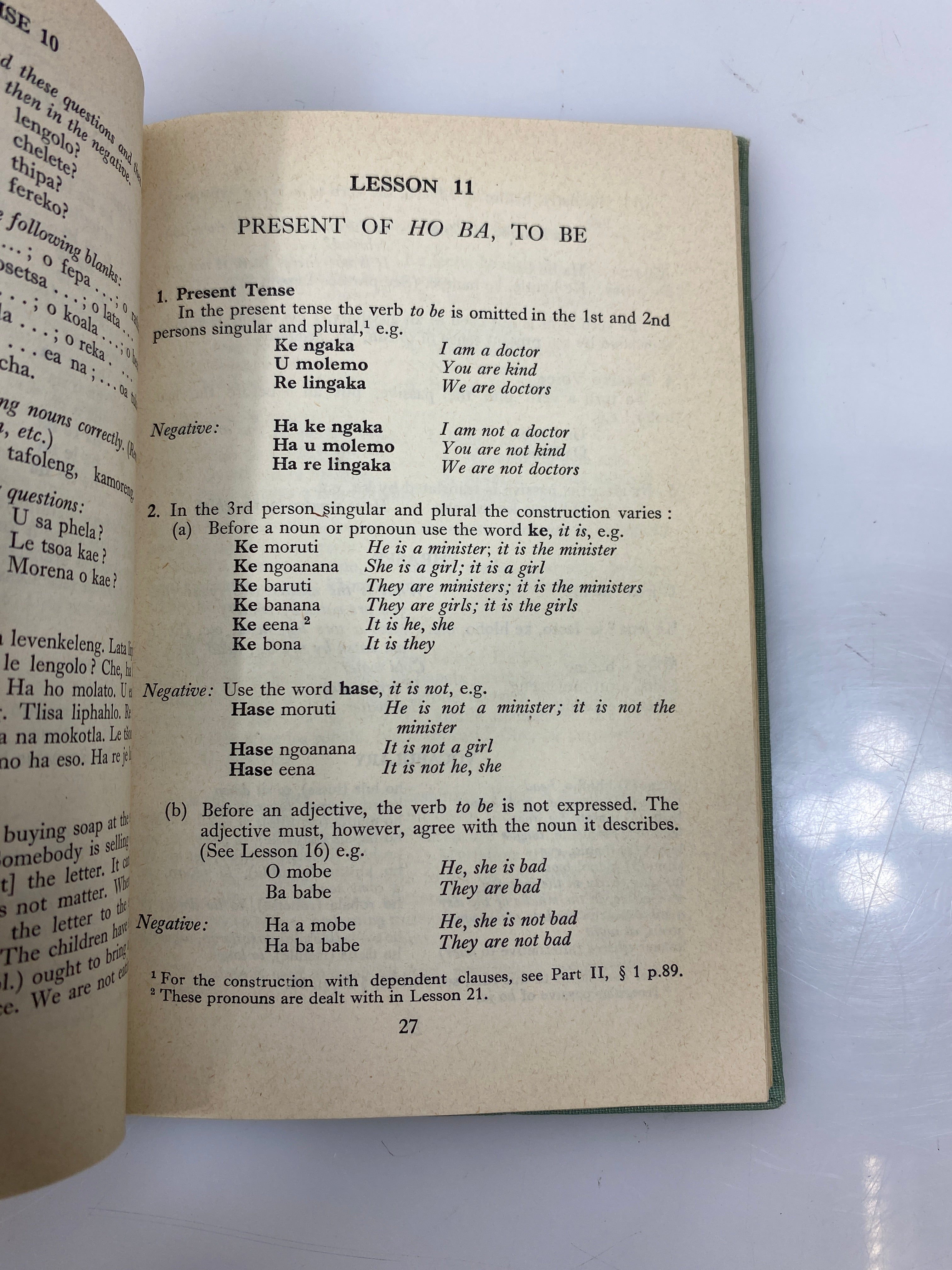 Everyday Sesotho Grammar by Sharpe Ex-library 1960 HC