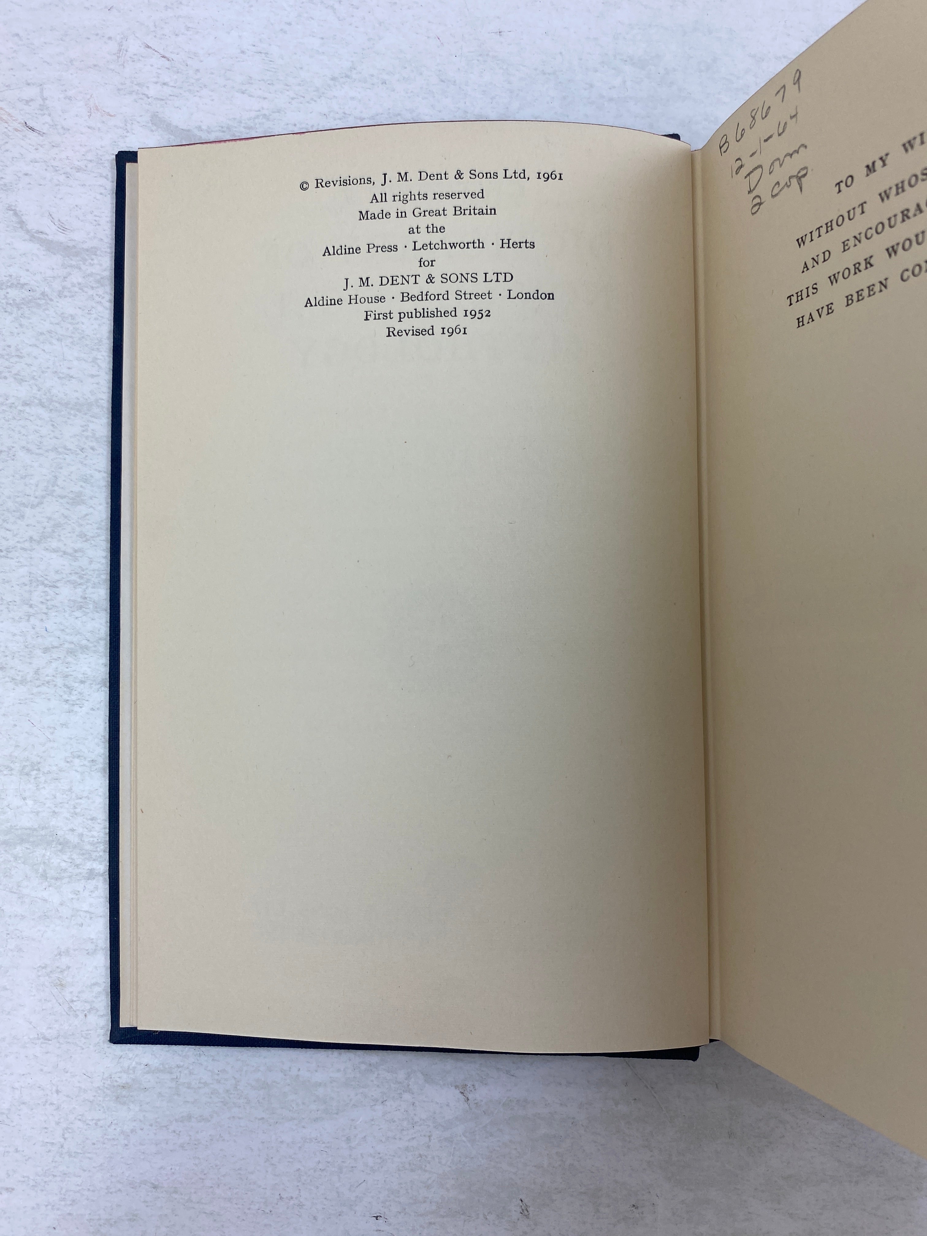 Everyman's Dictionary of Non-Classical Mythology by Sykes Ex-library 1961 HC