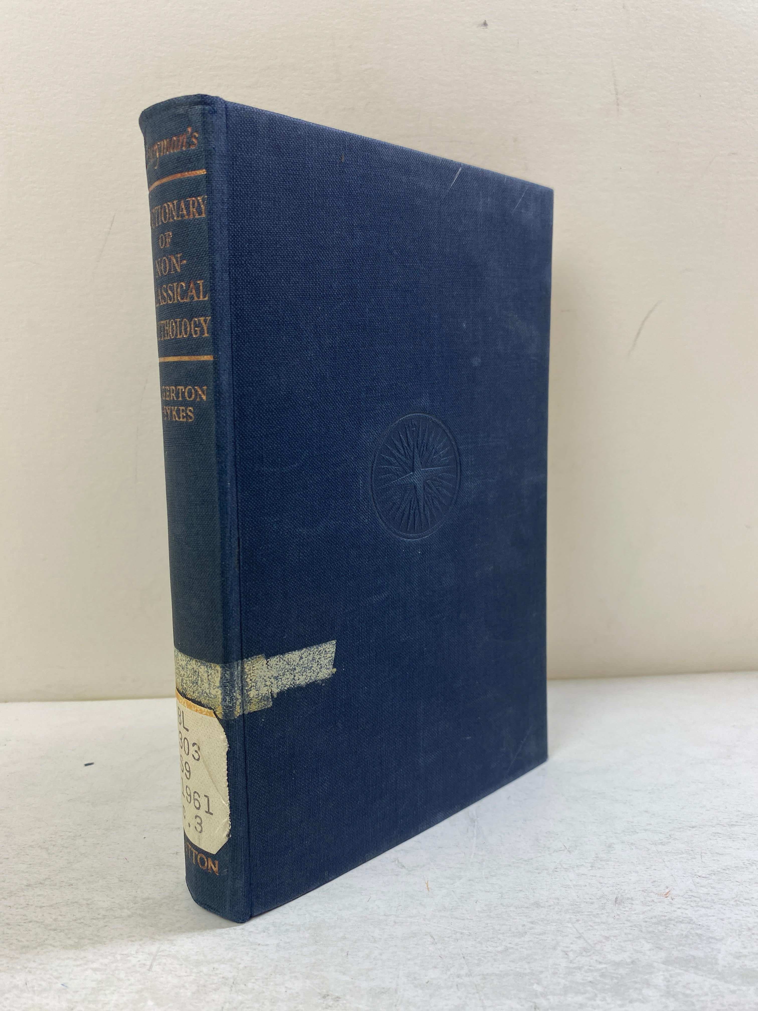 Everyman's Dictionary of Non-Classical Mythology by Sykes Ex-library 1961 HC