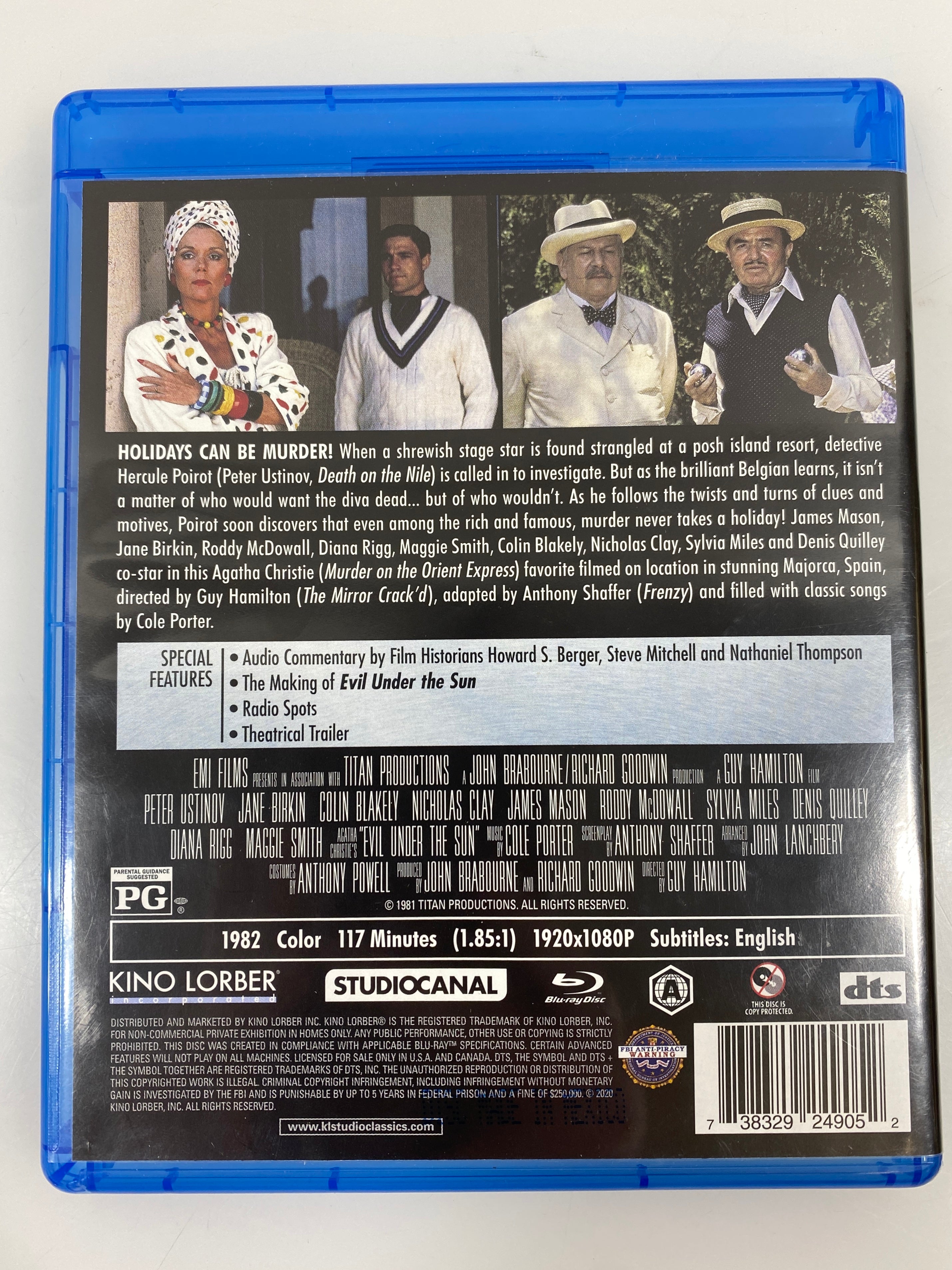 Evil Under the Sun Blue Ray DVD