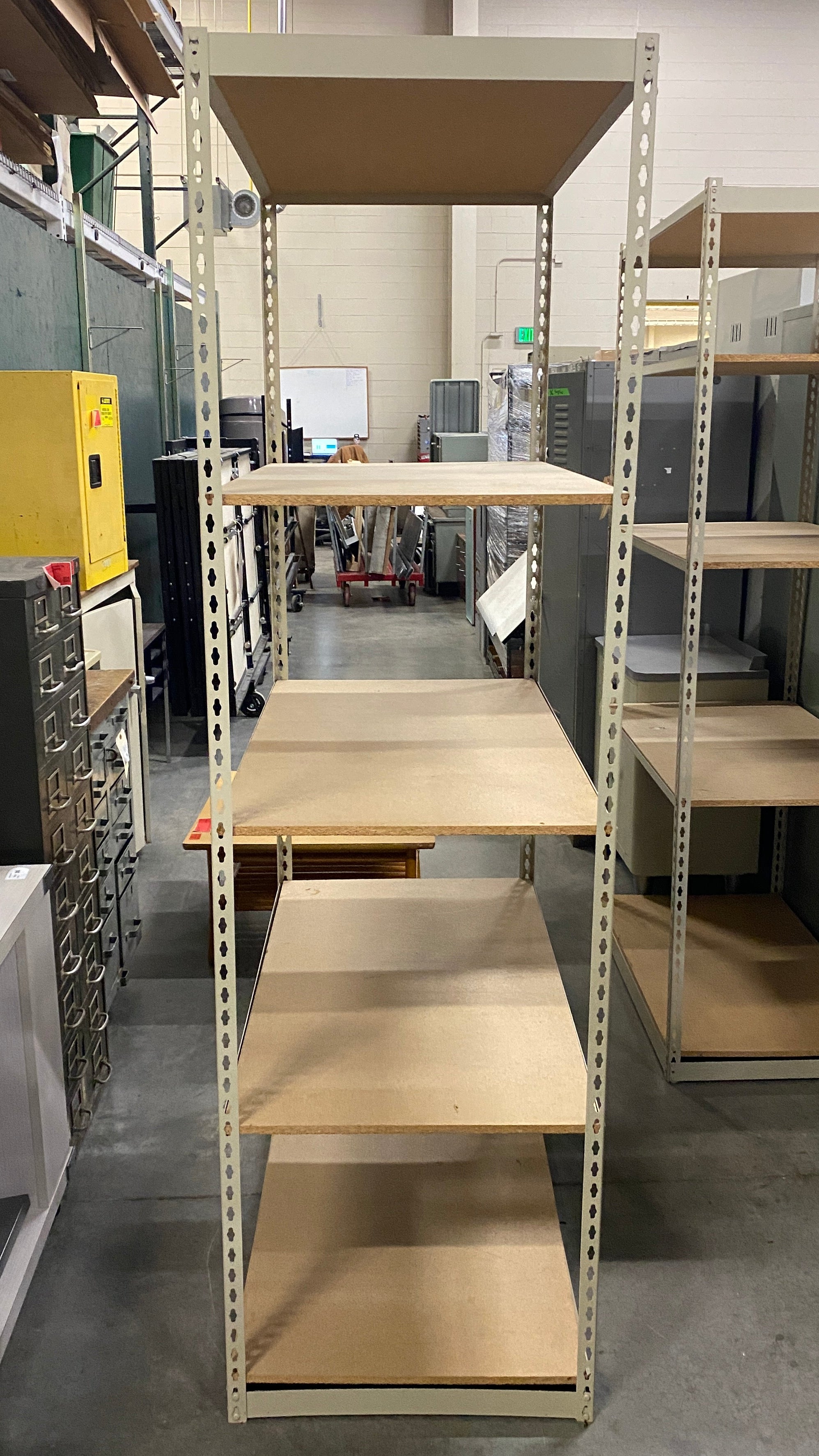 Excel Systems Group Inc Metal and Wooden 5 Shelf Adjustable Rack