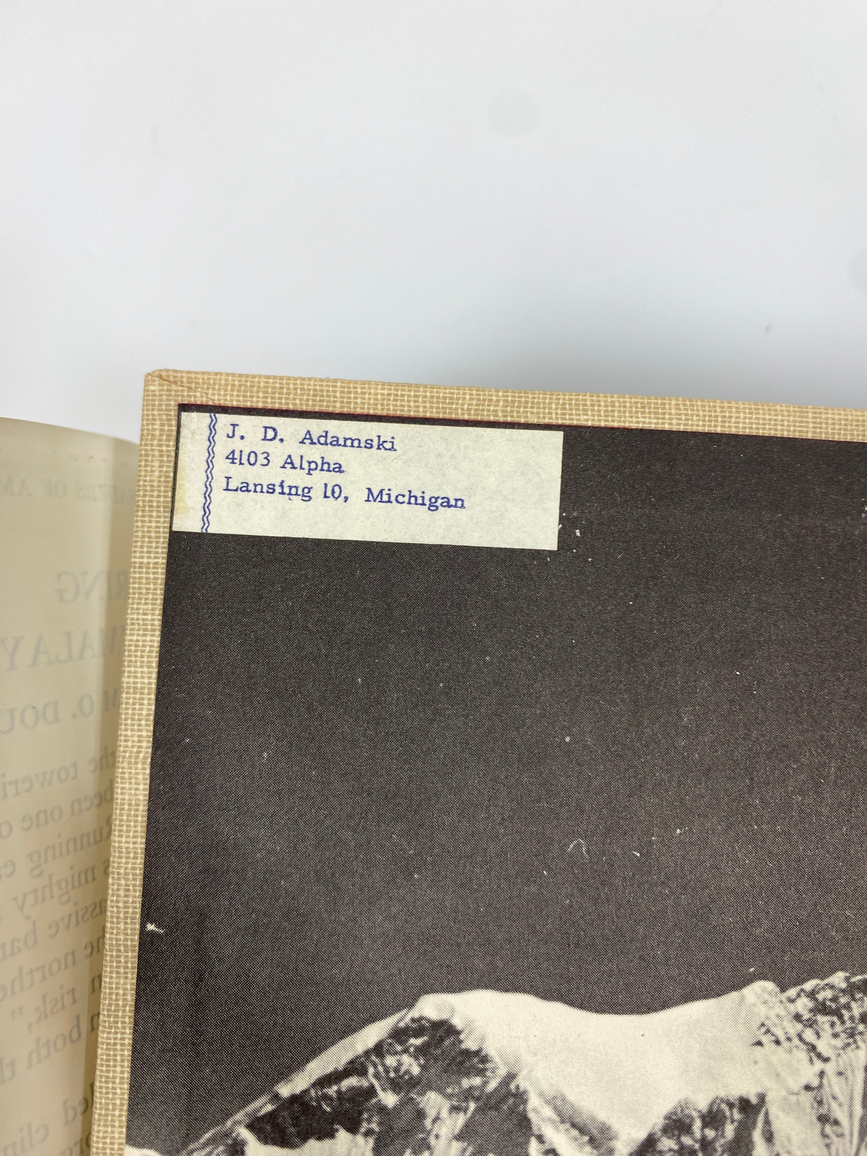 Exploring the Himalaya William Douglas Random House 1958 HCDJ