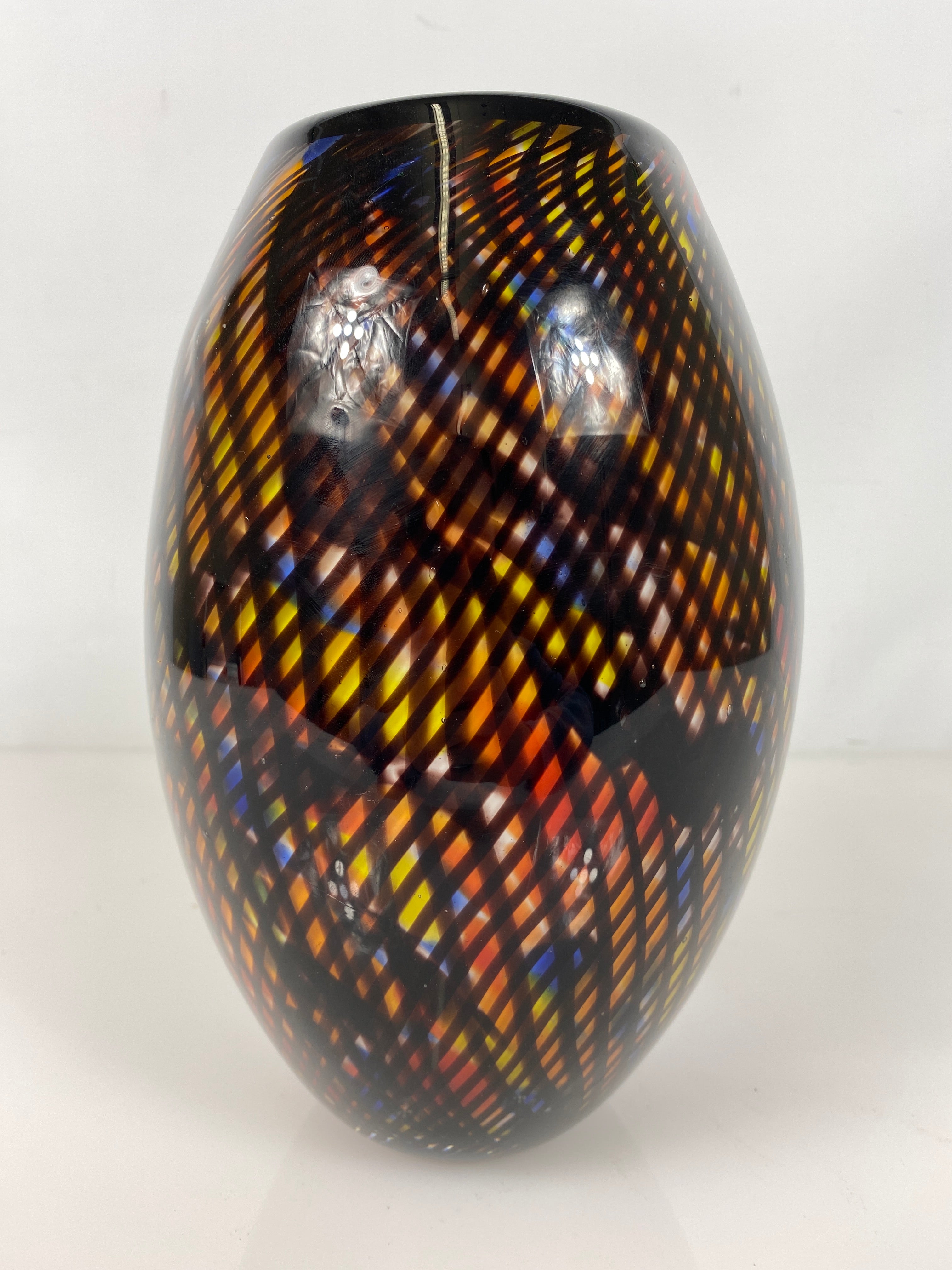 Extra Thick Layered Colors with Black Abstract Vase