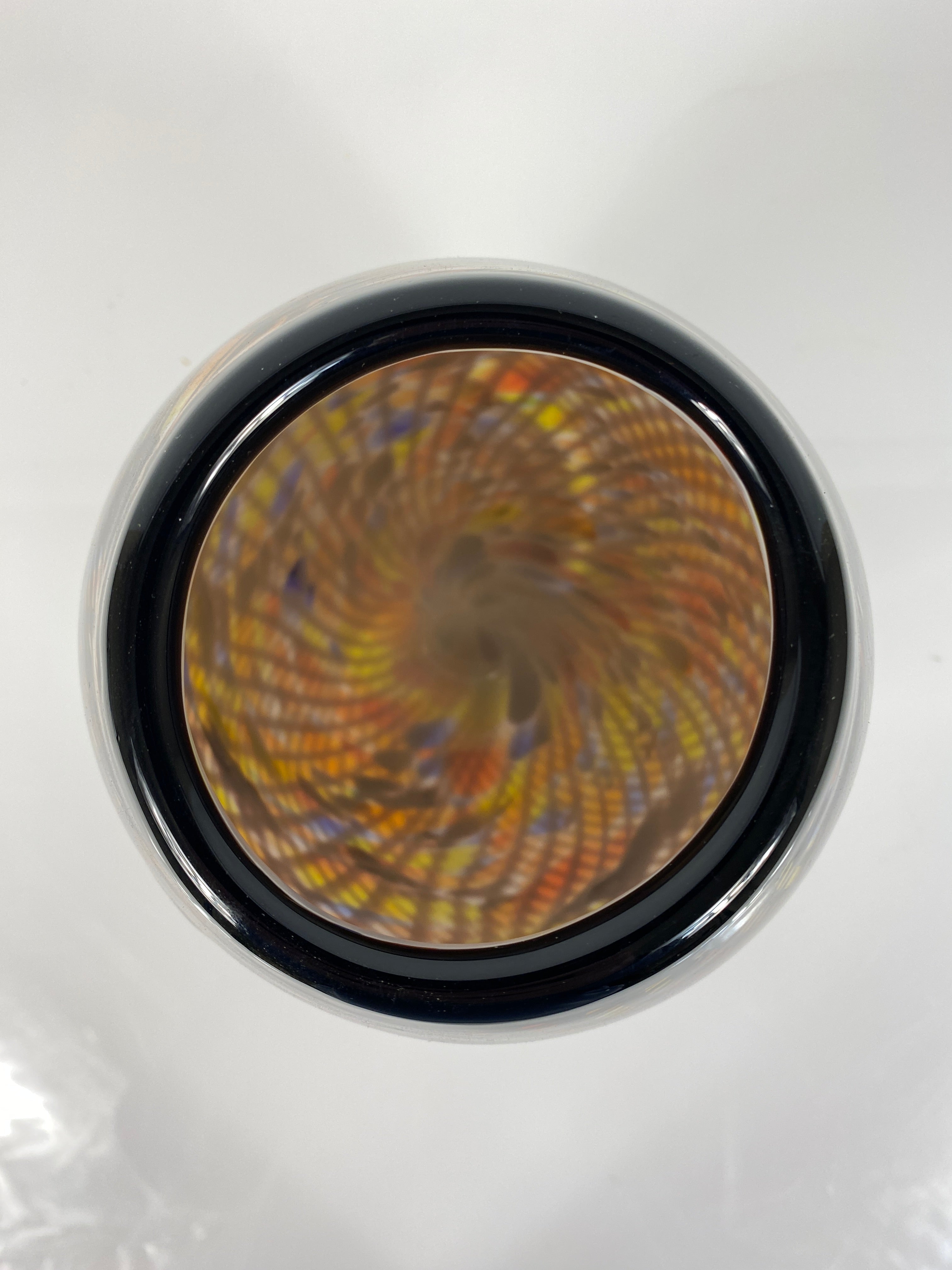 Extra Thick Layered Colors with Black Abstract Vase