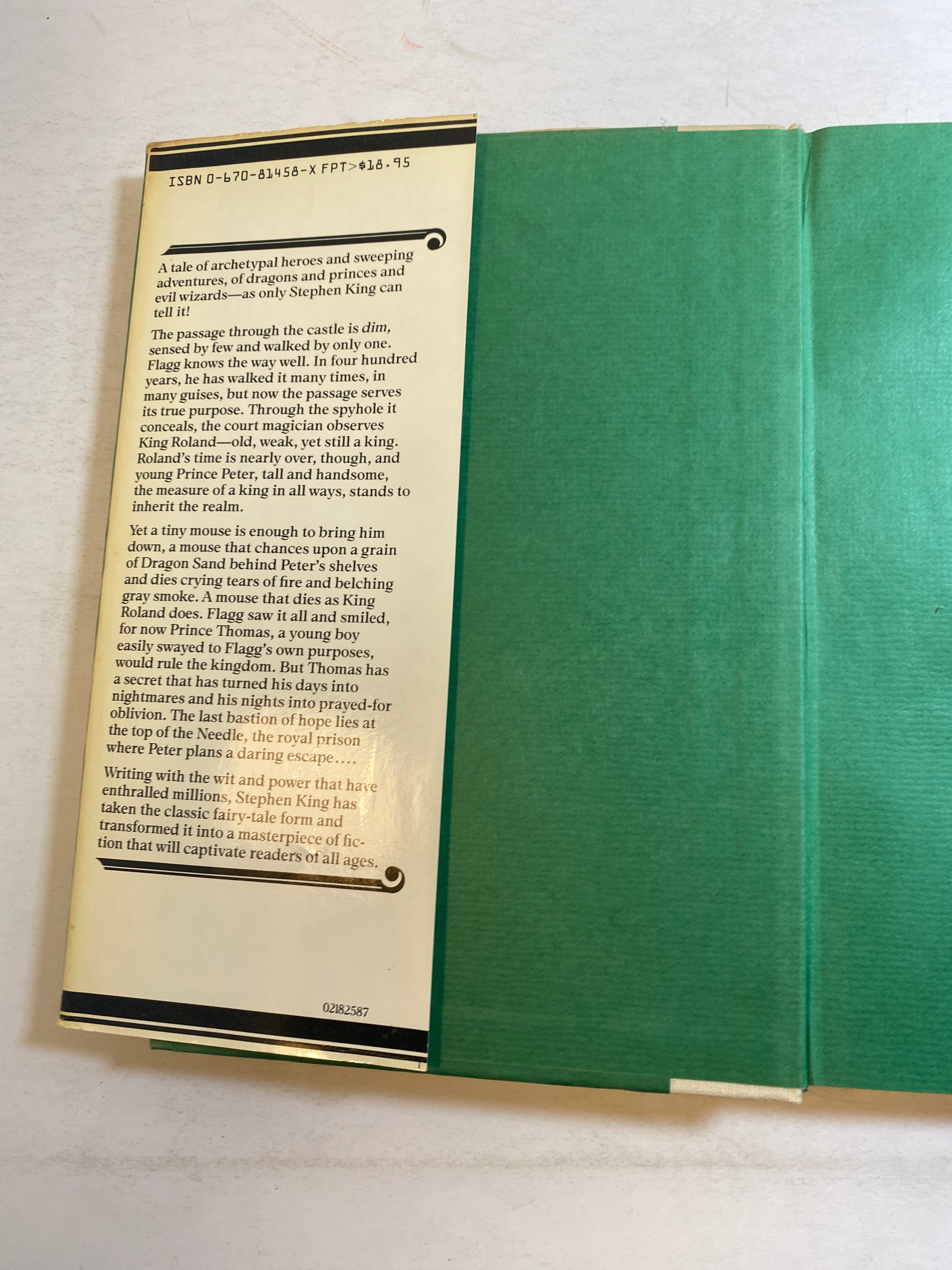 Eyes of the Dragon Stephen King HCDJ 1987