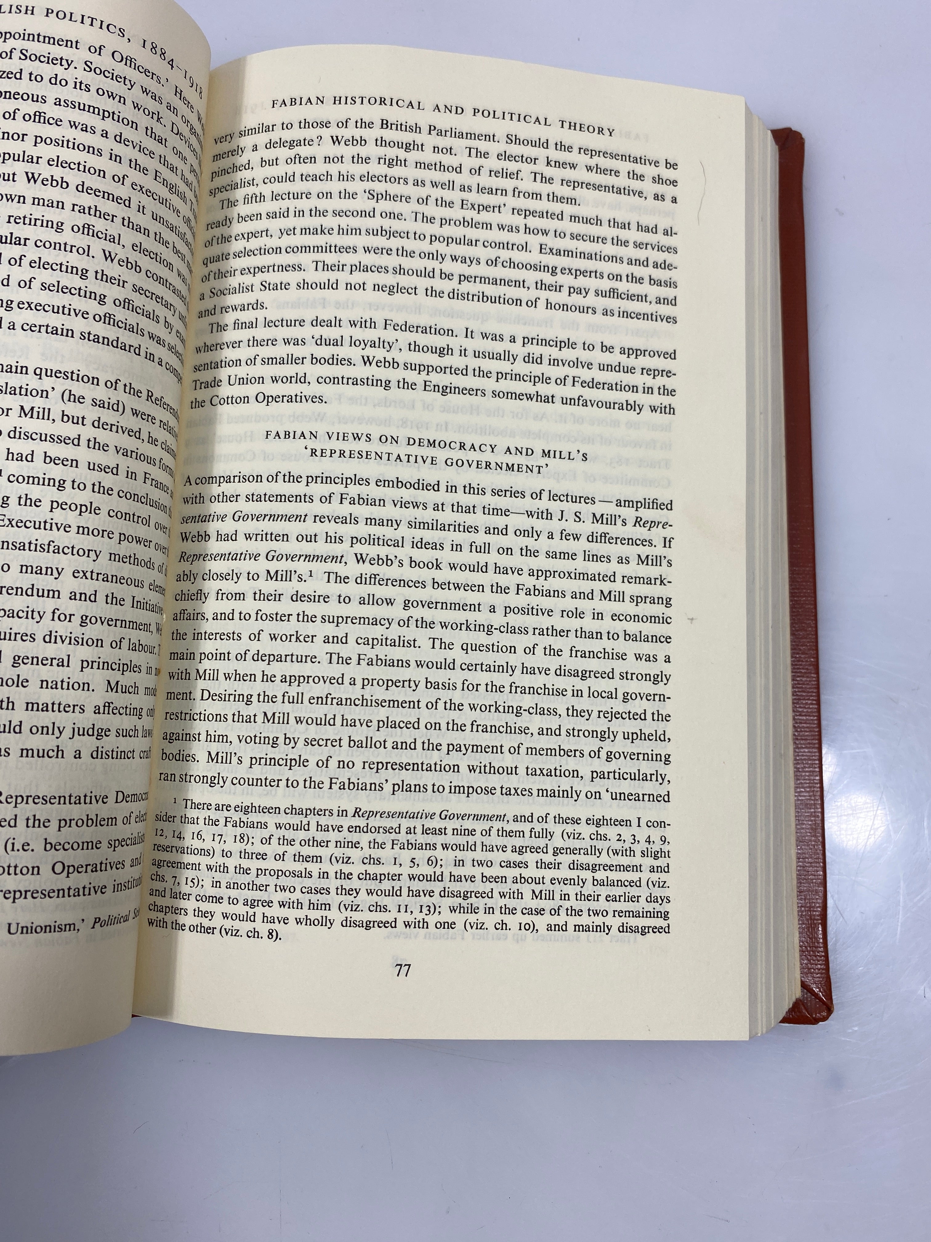 Fabian Socialism and English Politics by McBriar 1962 Ex-library HC