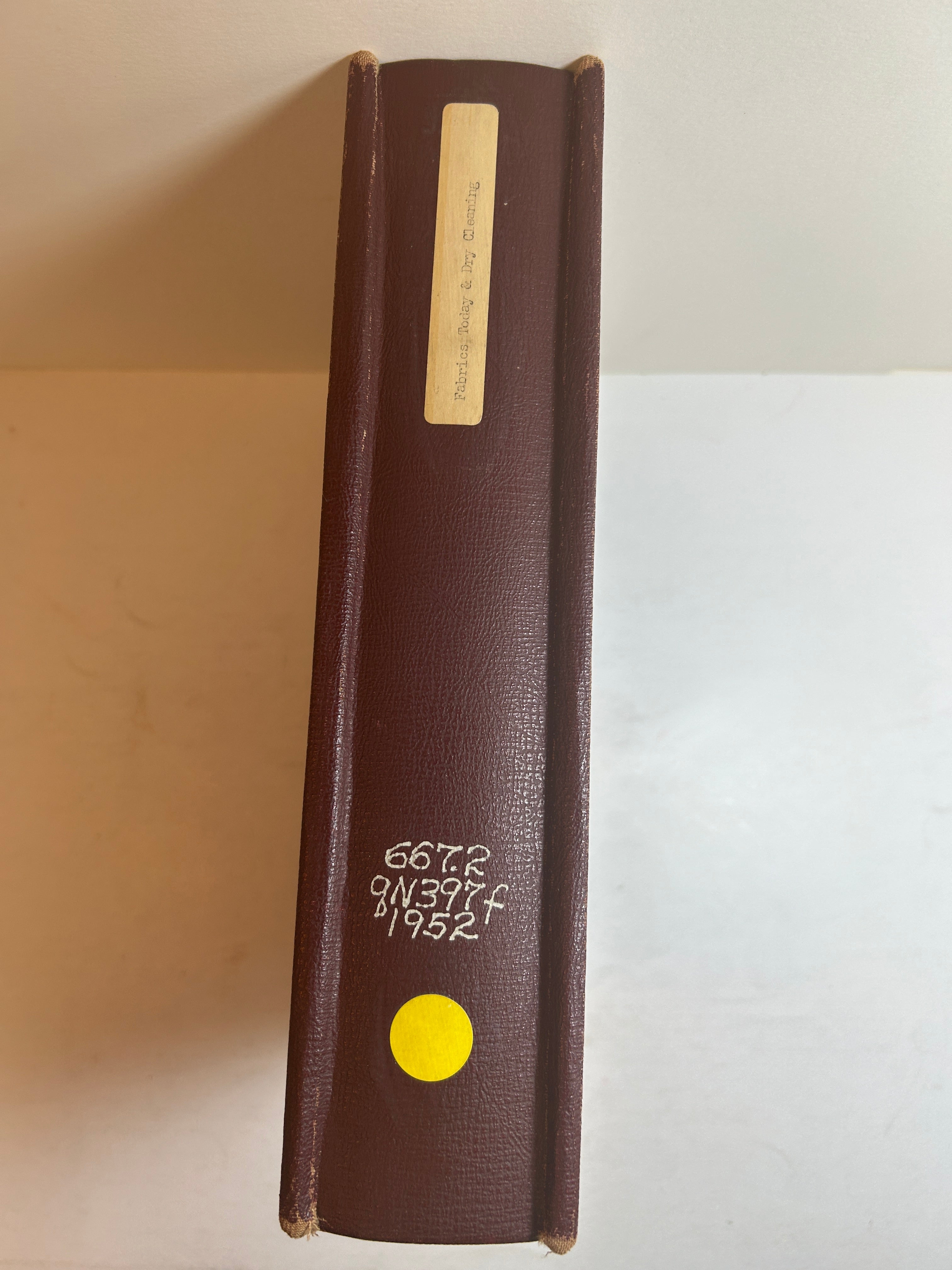 Fabrics Today & Dry Cleaning Antique Sample Book