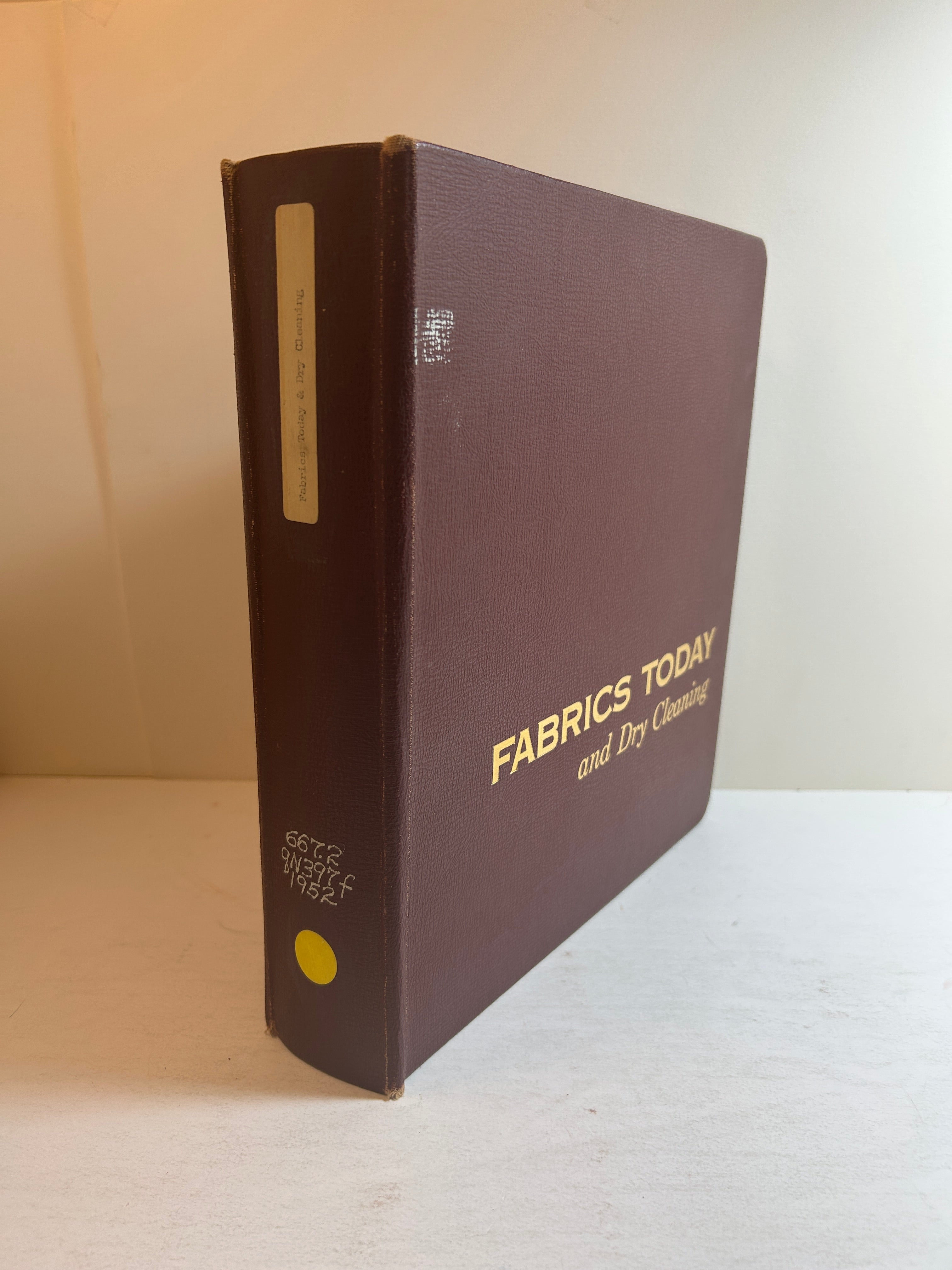 Fabrics Today & Dry Cleaning Antique Sample Book