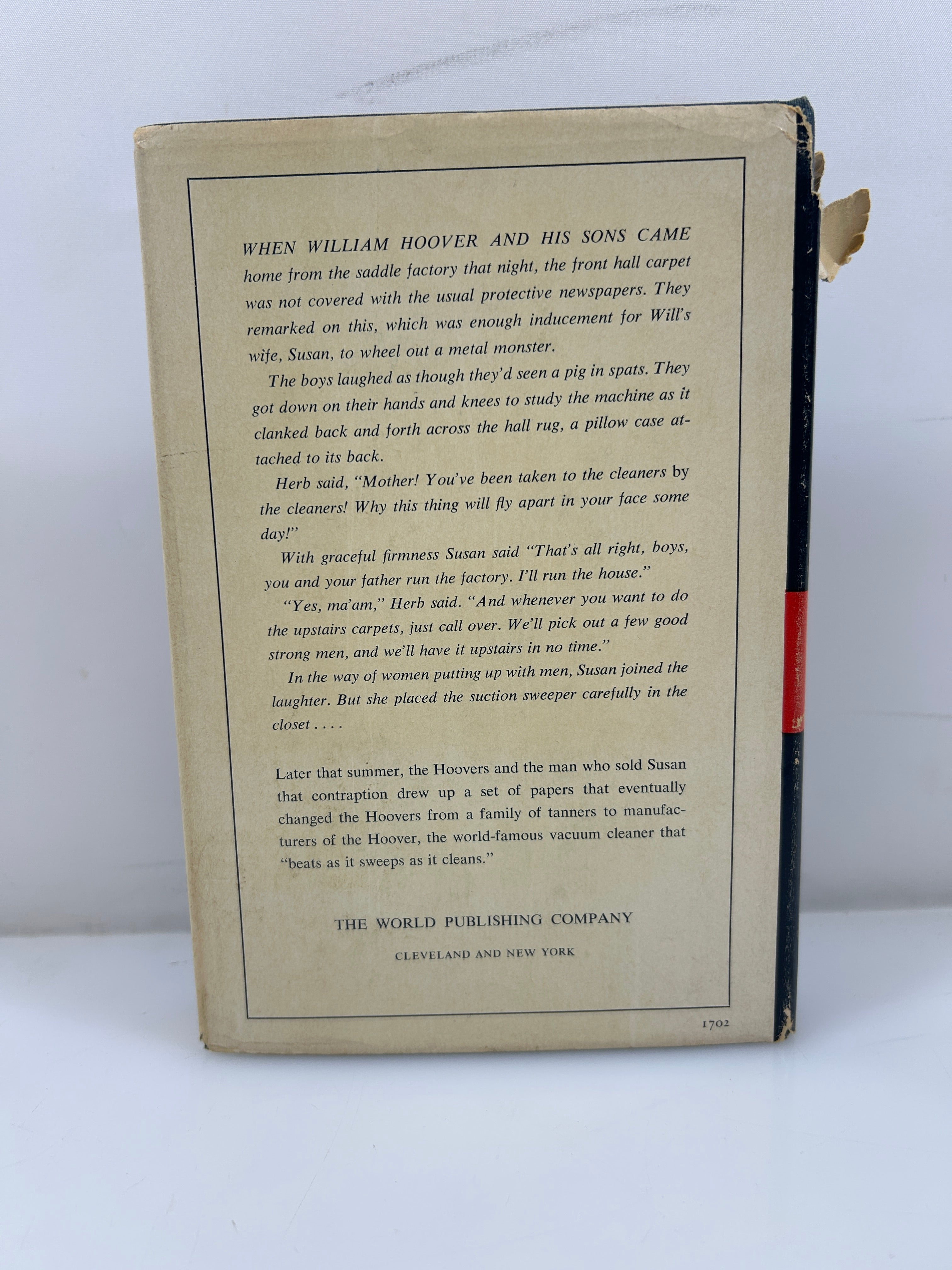 Fabulous Dustpan the Story of Hoover by Frank G. Hoover 1955  1st Ed HCDJ