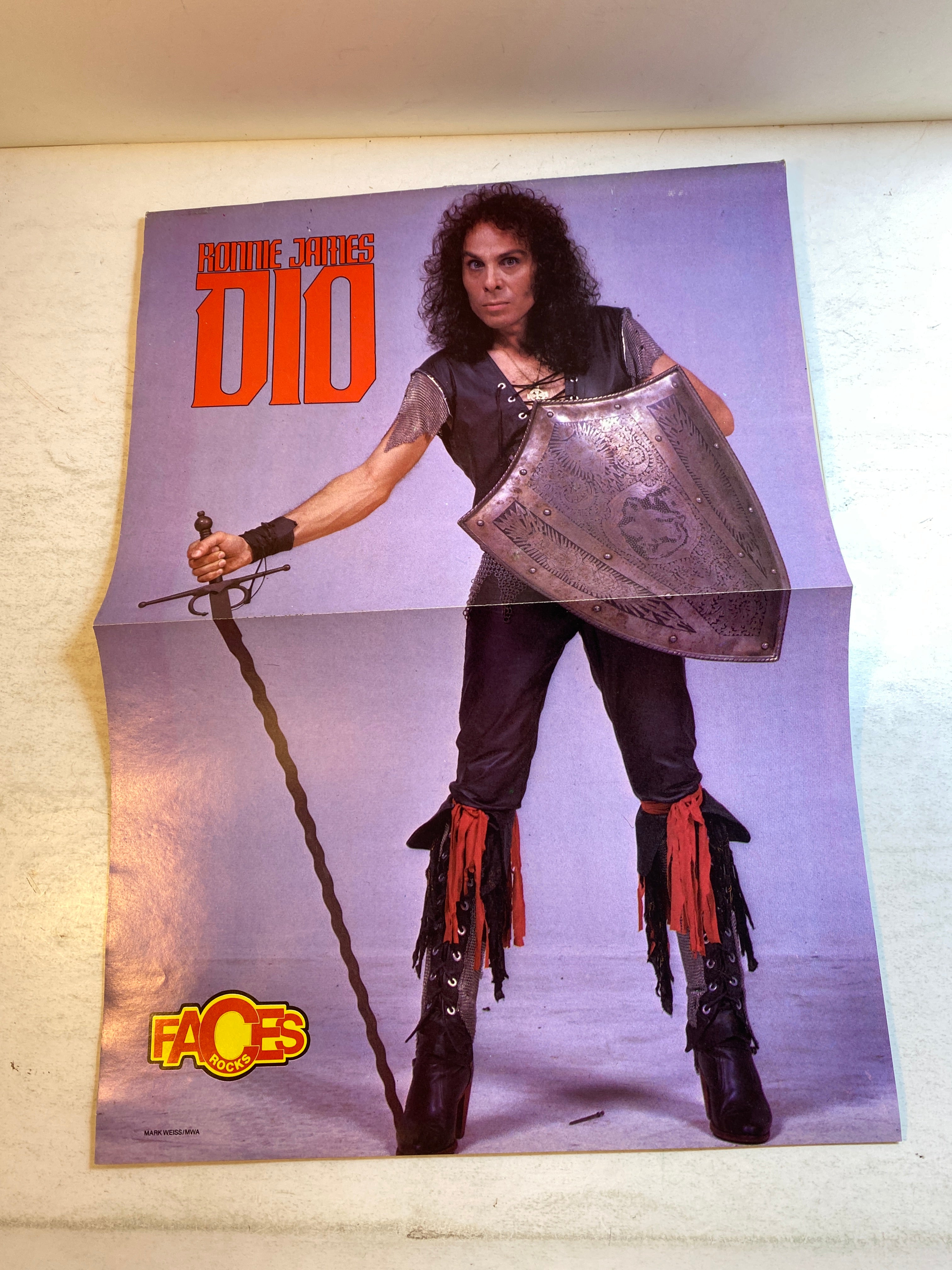 Faces Rocks Magazine February 1986 Kiss Gene Simmons