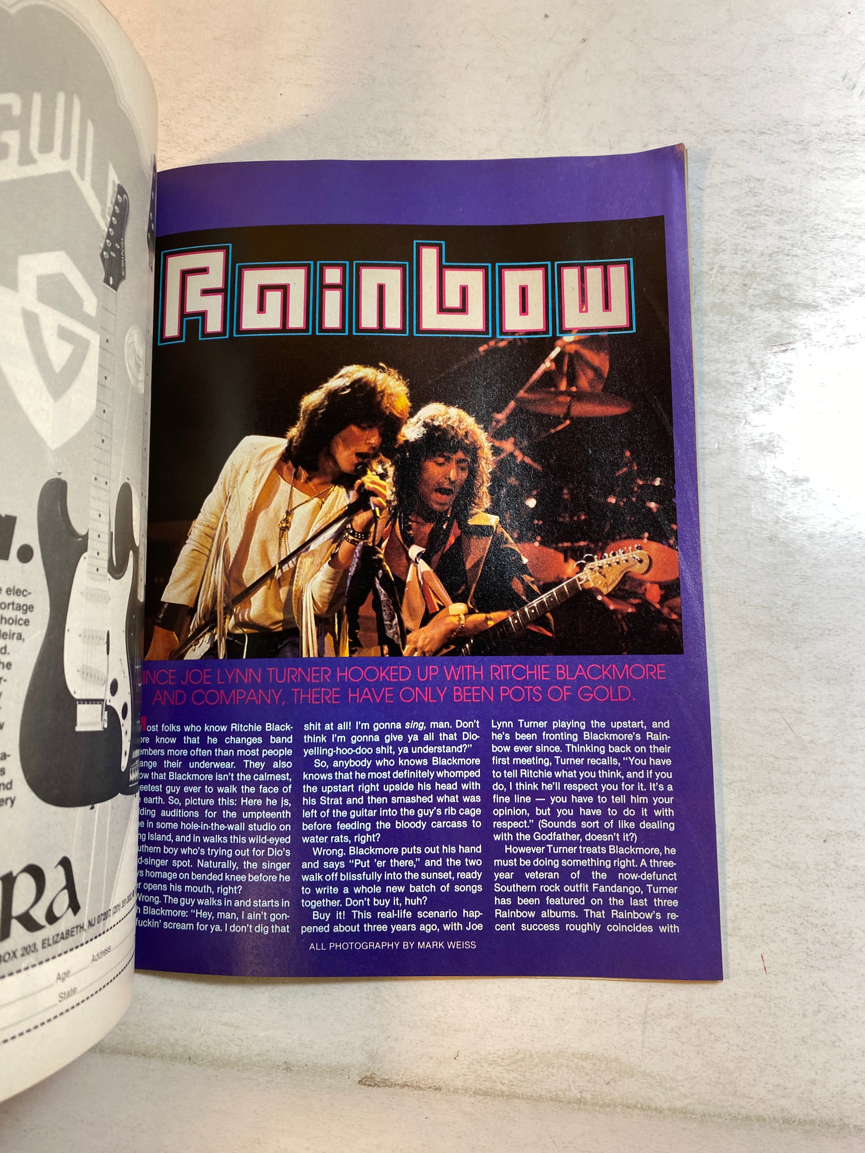 Faces Rocks Magazine March 1984 AC/DC Angus Young