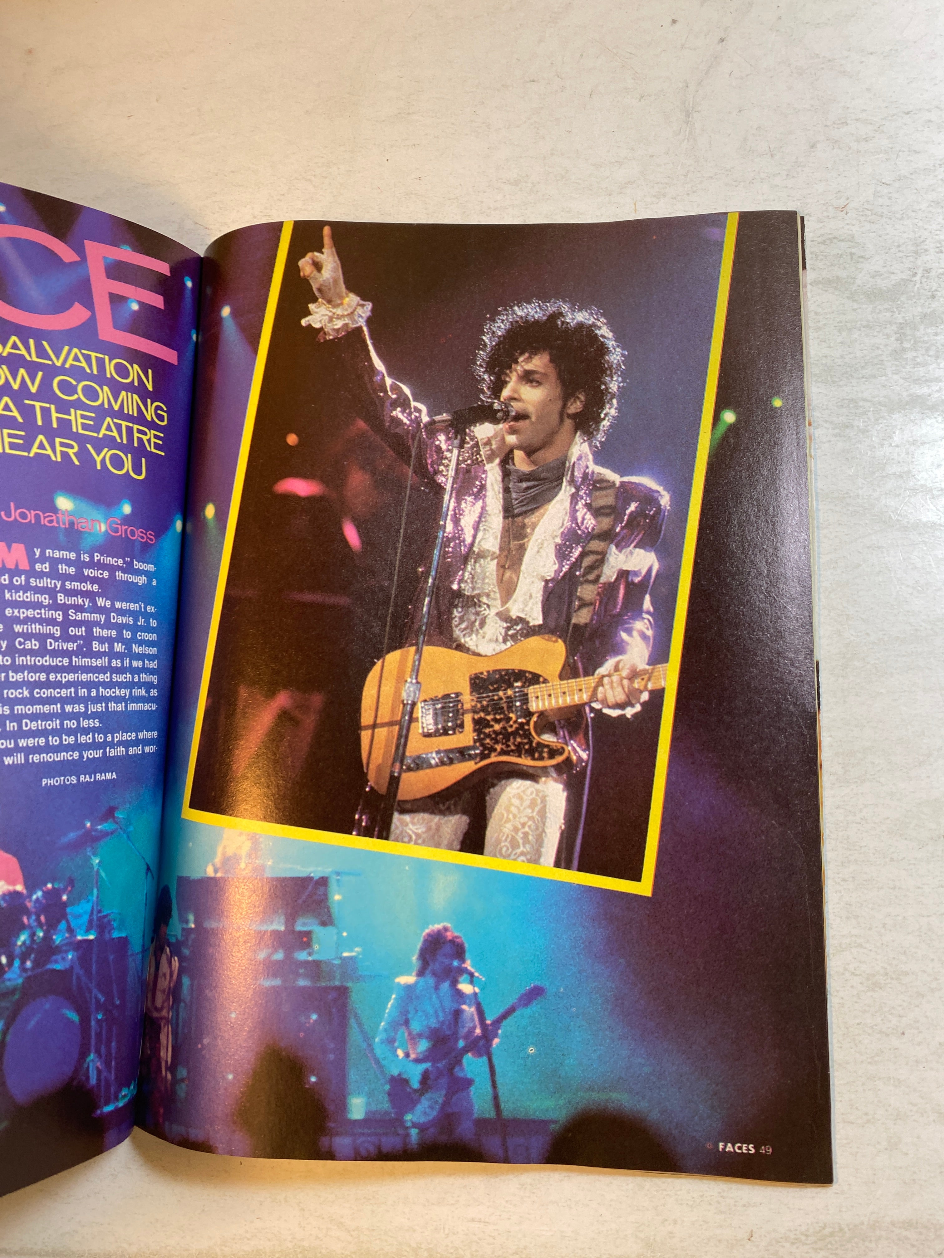 Faces Rocks Magazine March 1985 Kiss Paul Stanley