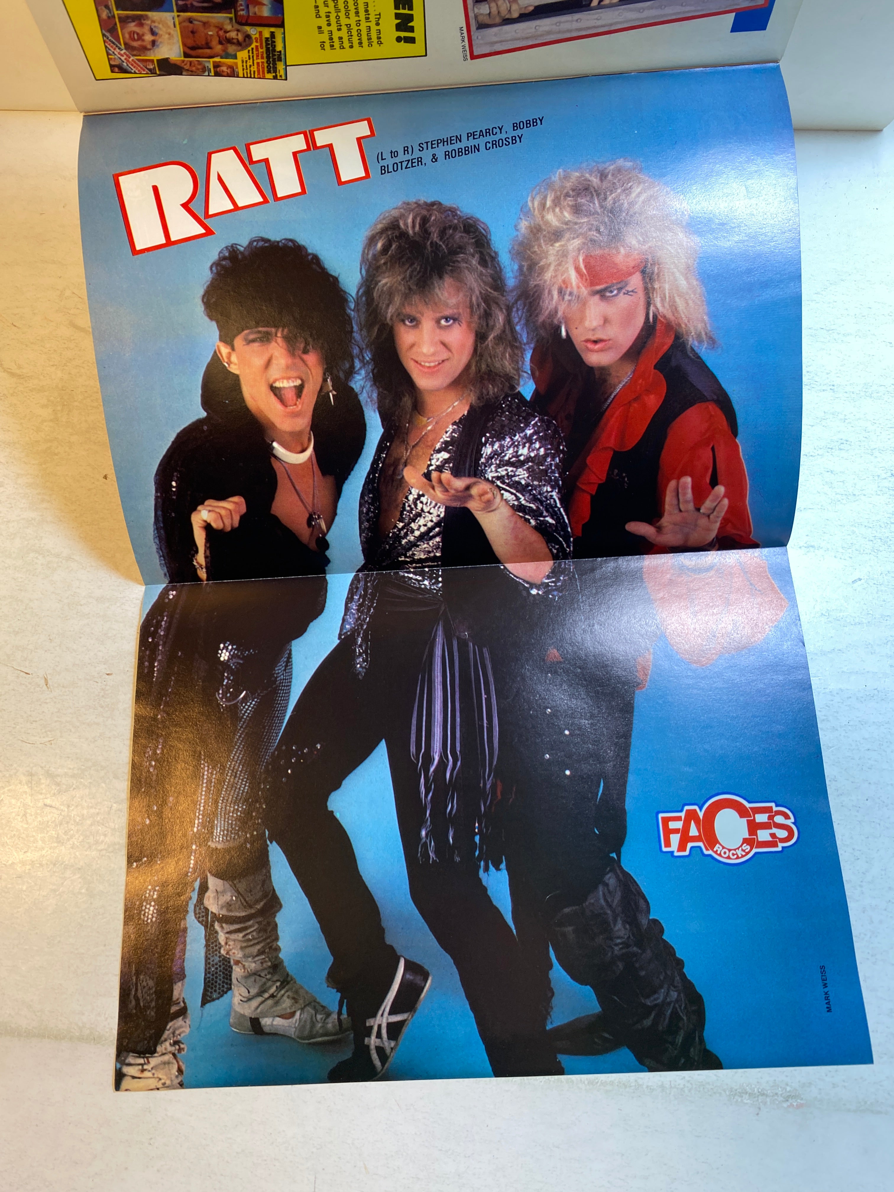 Faces Rocks Magazine October 1985 Van Halen