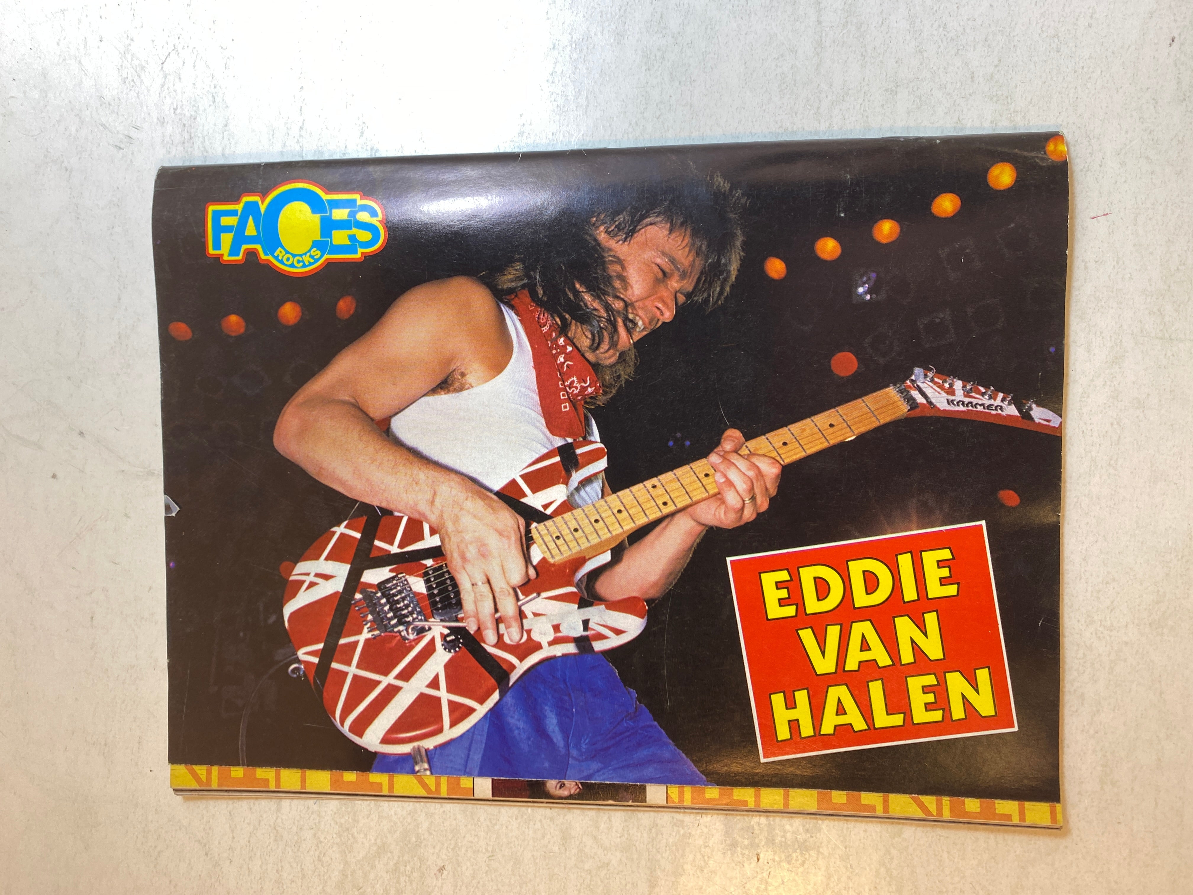 Faces Rocks Magazine October 1986 Ozzy Van Halen Judas Priest