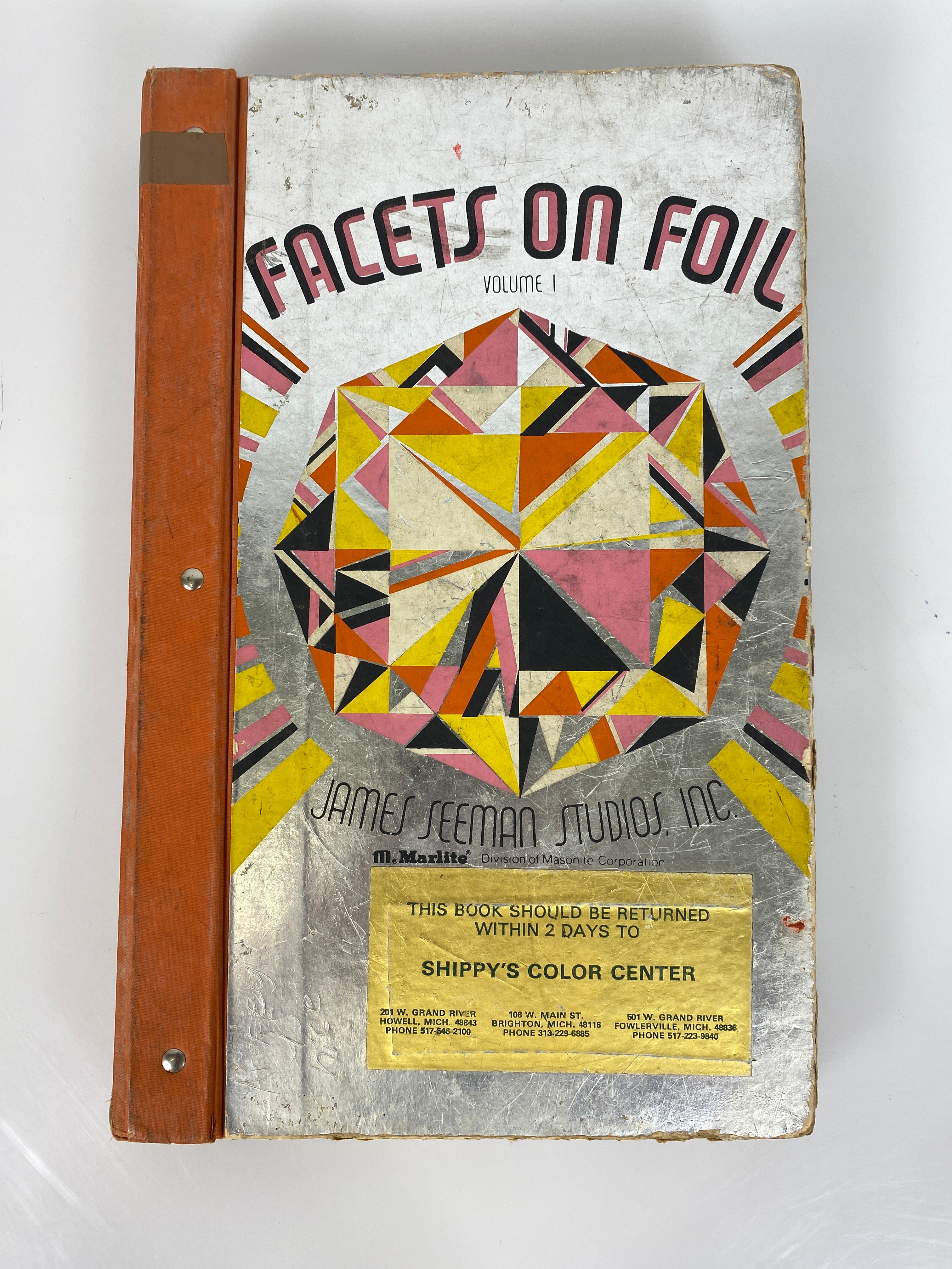 Facets on Foil Vol 1 James Seeman Studios vintage sample book 1974