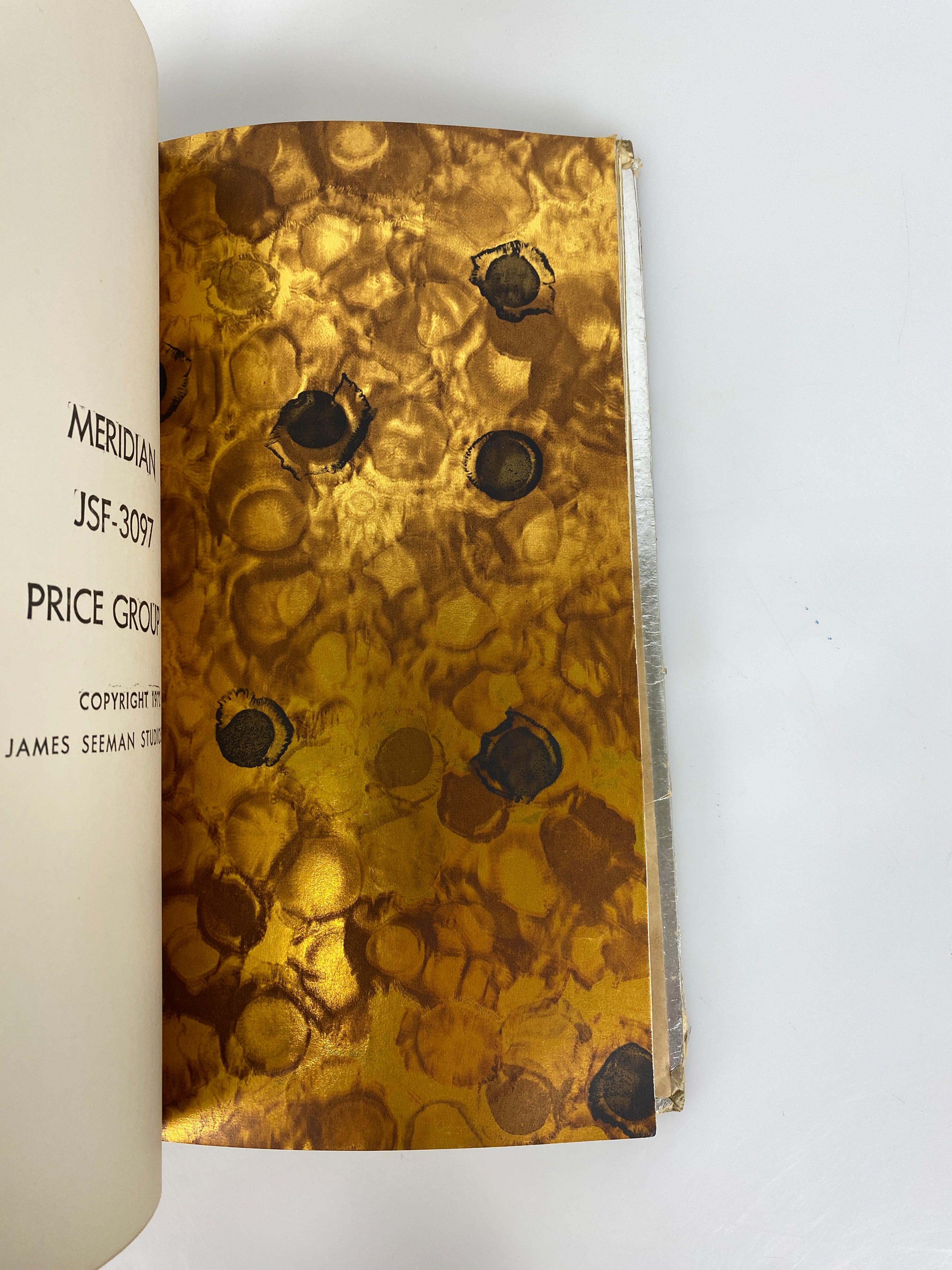 Facets on Foil Vol 1 James Seeman Studios vintage sample book 1974