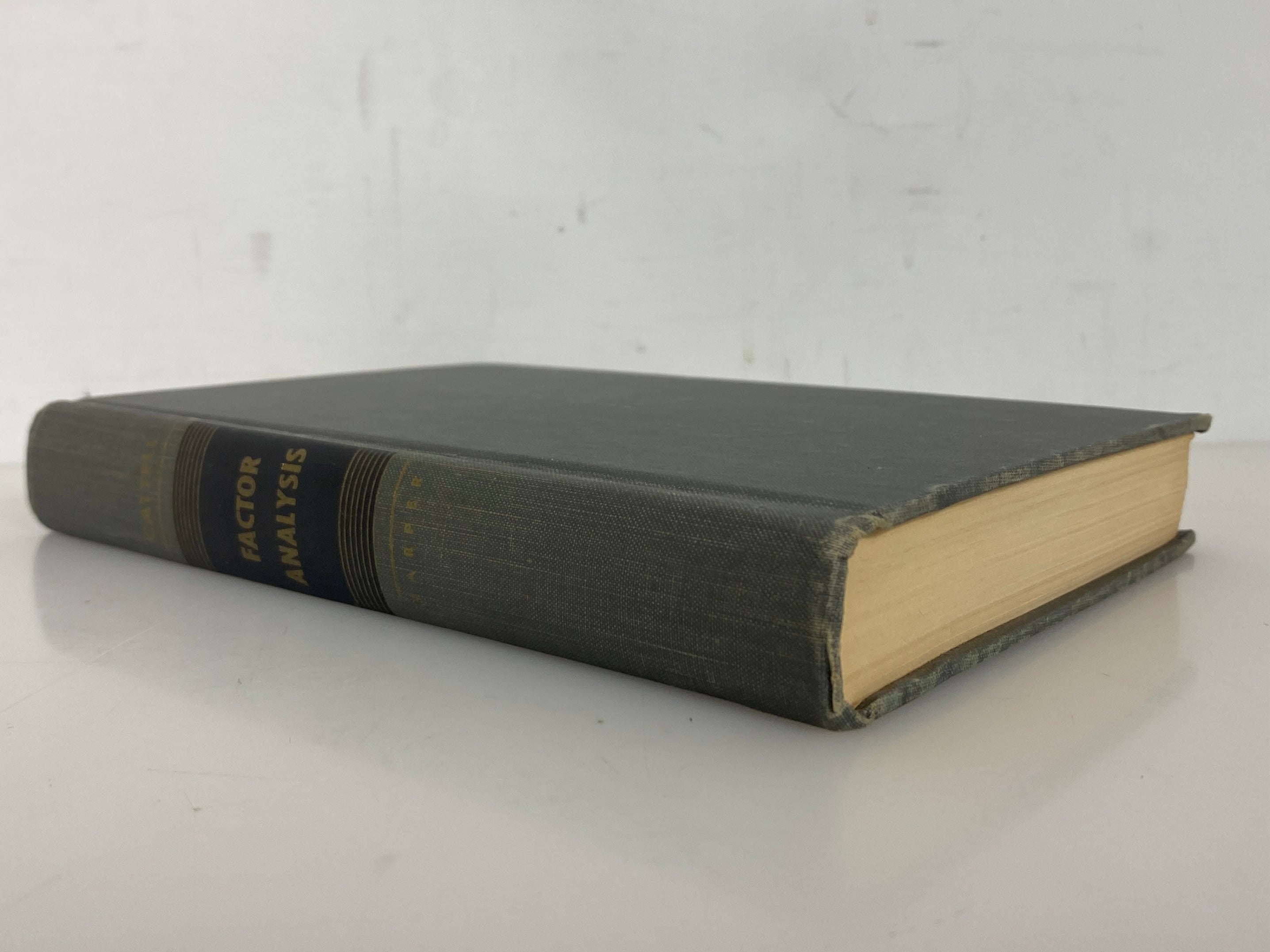 Factor Analysis by Raymond Cattell 1952 Vintage Harper & Brothers HC