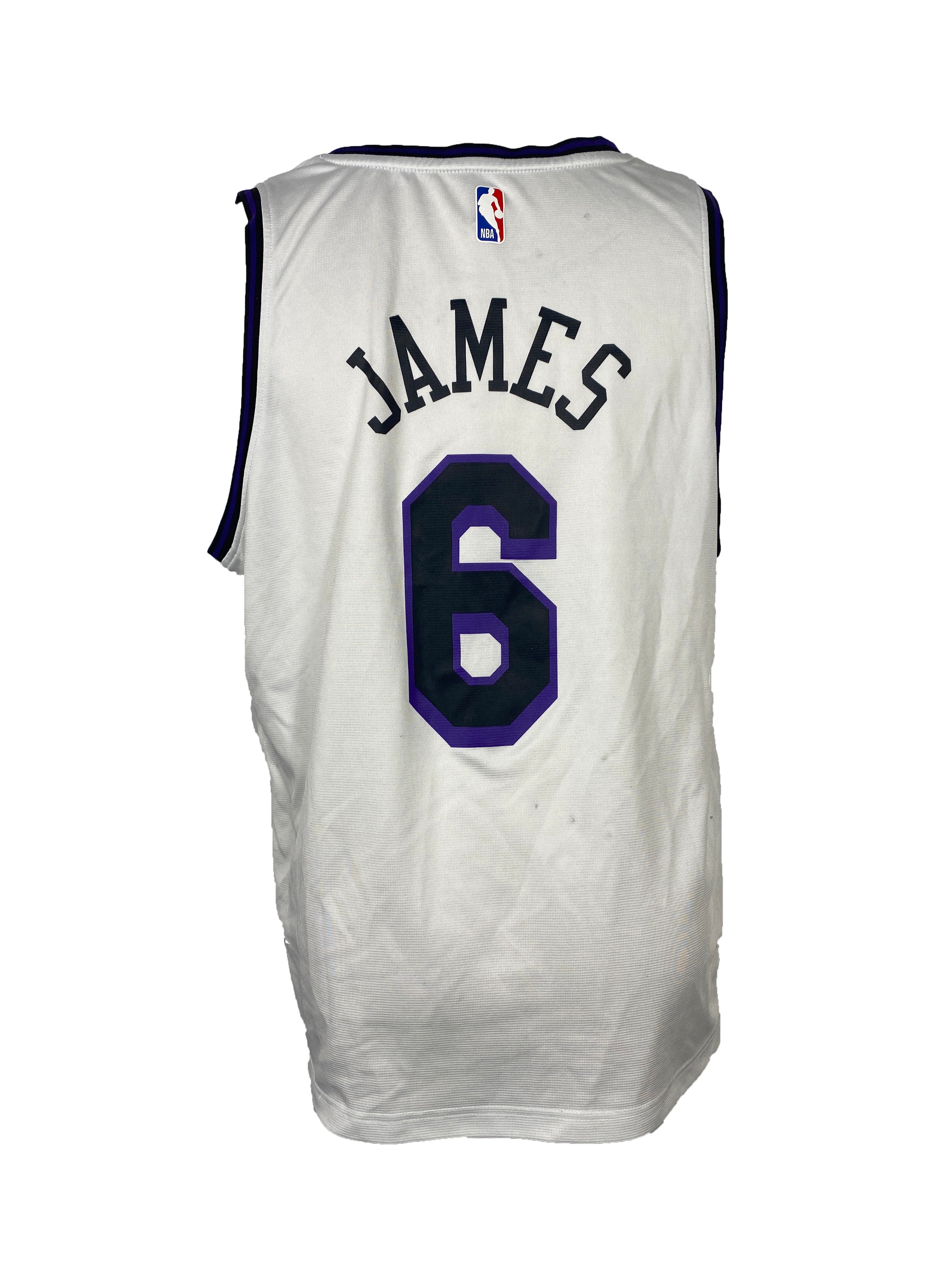Fanatics White Los Angeles James 6 Jersey Men's Size L