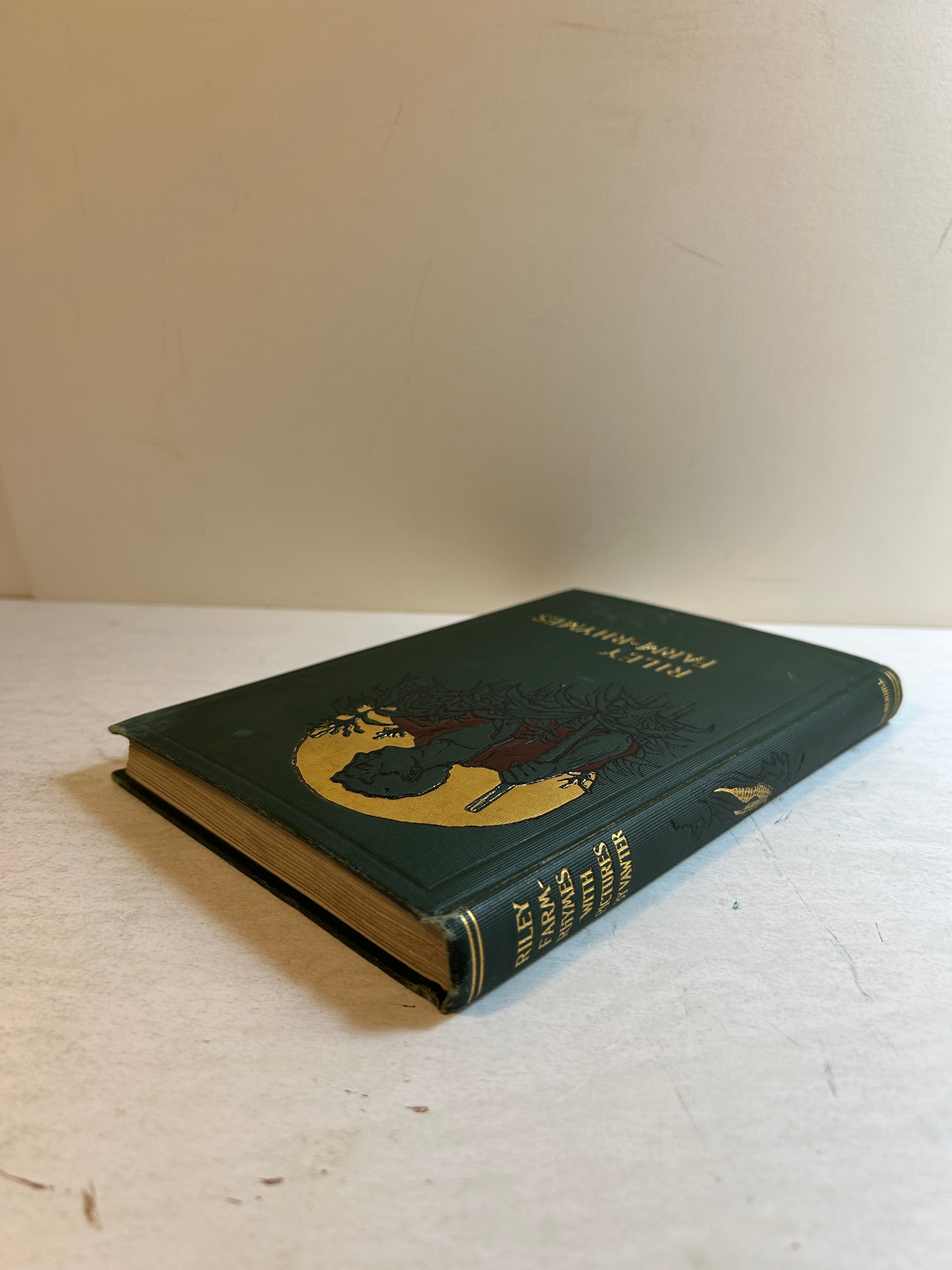 Farm-Rhymes James Whitcomb Riley w/Country Pictures Will Vawter 1905 Merrill HC