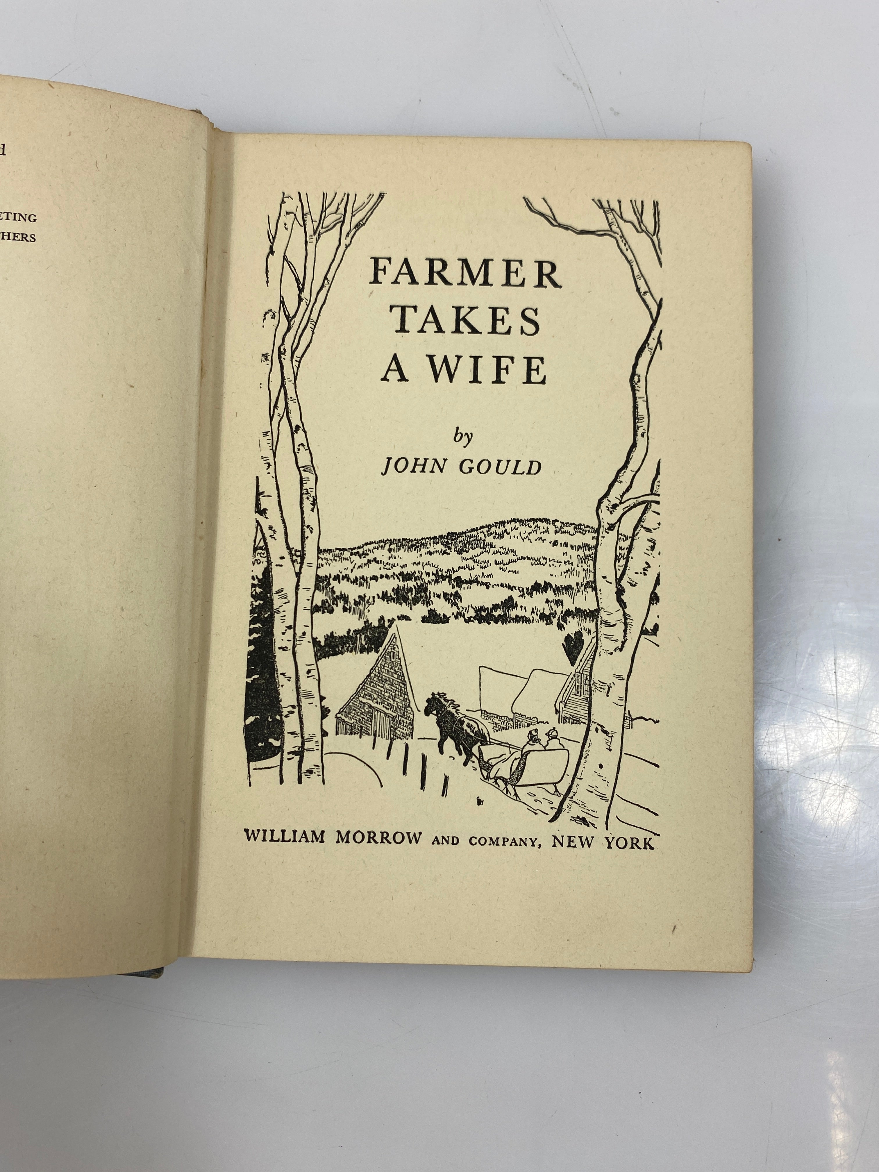 Farmer Takes a Wife by John Gould 1945 2nd Print HC