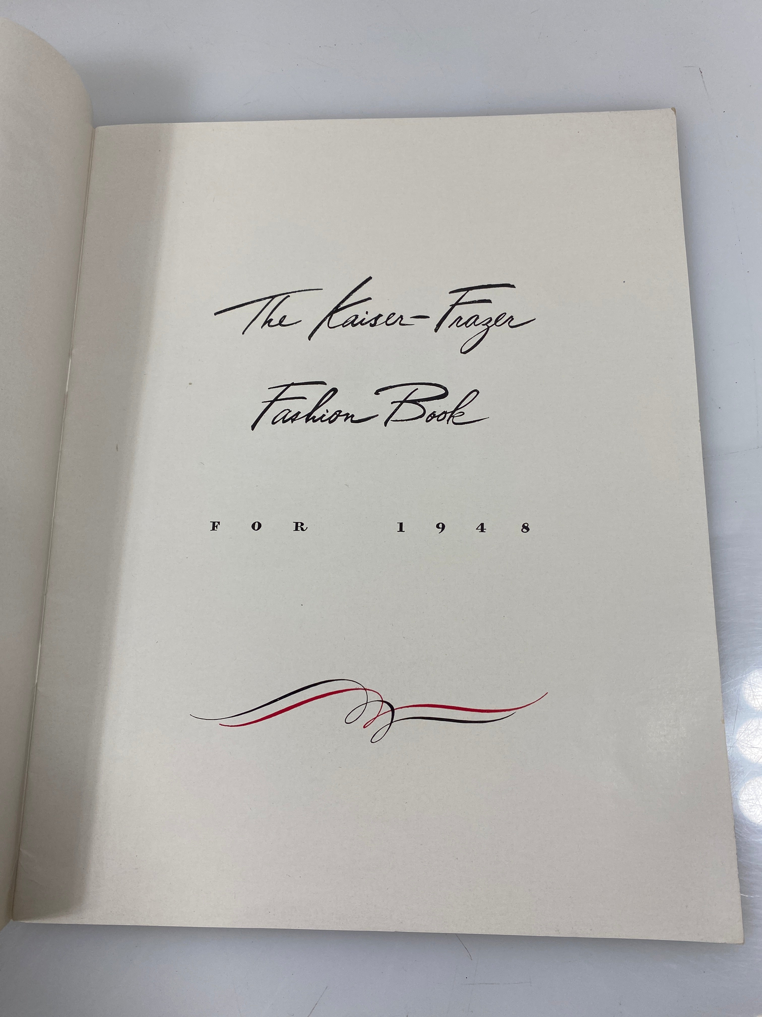 Fashions for 48 Kaiser Frazer Book Vintage Advertising