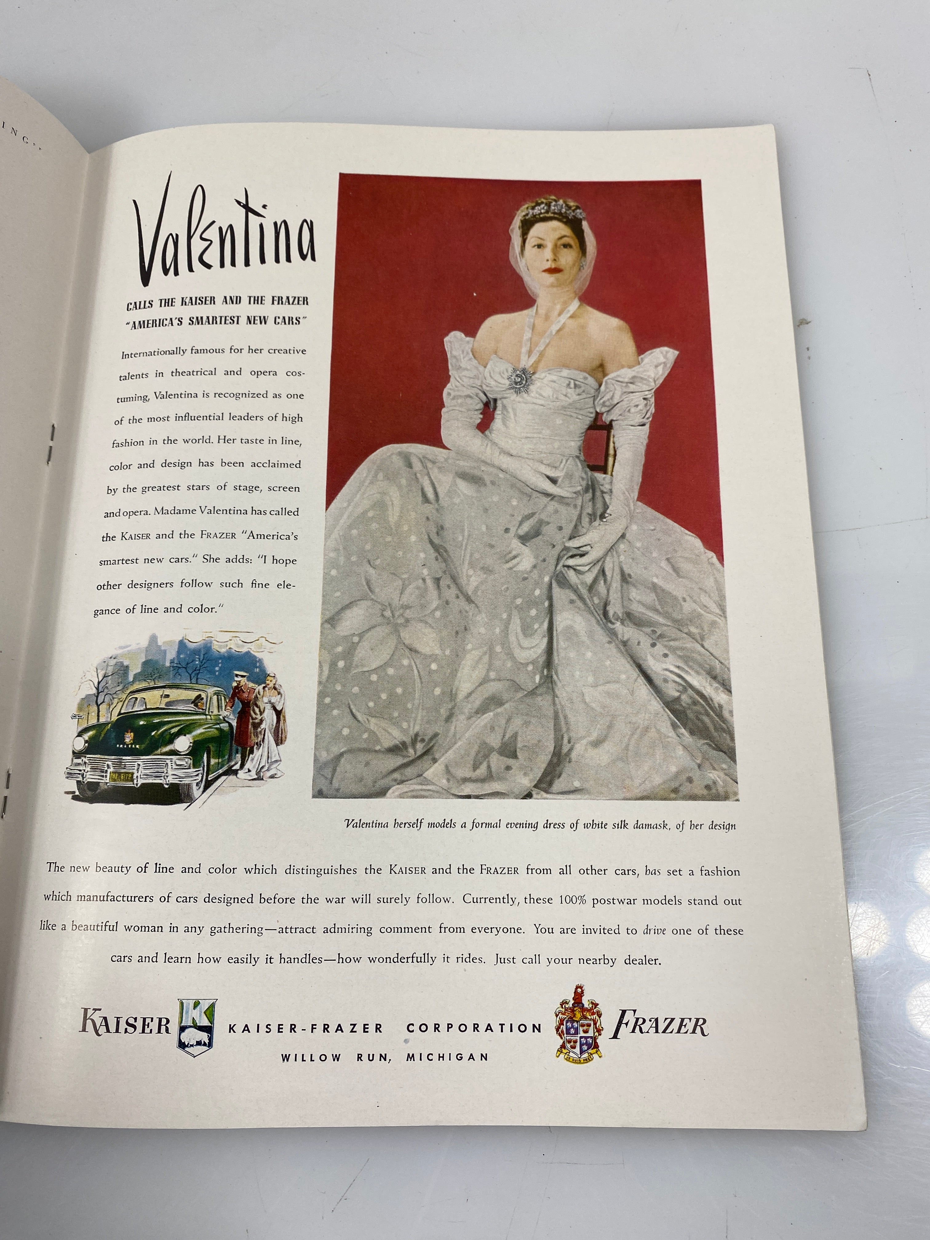 Fashions for 48 Kaiser Frazer Book Vintage Advertising