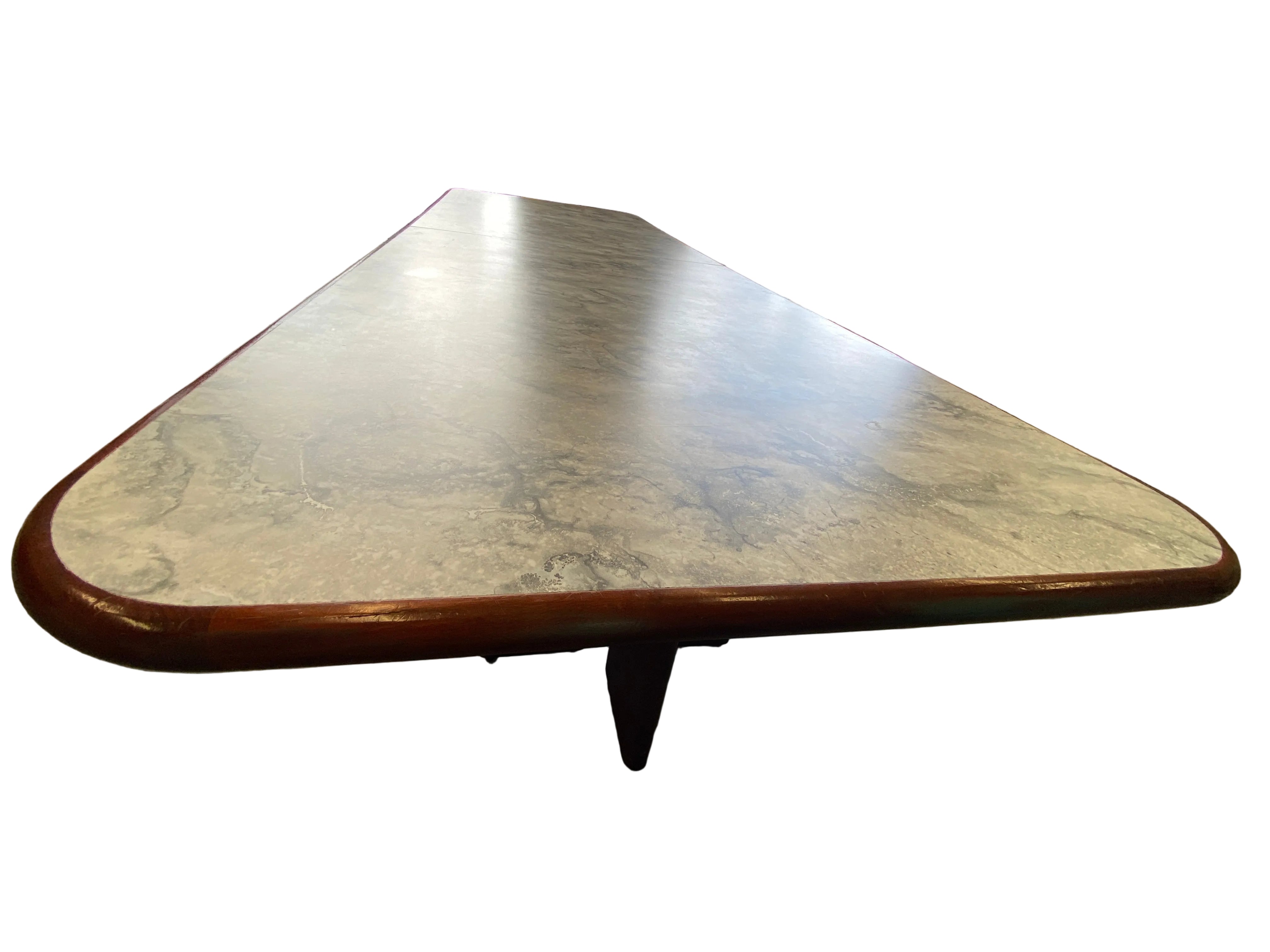 Faux Marble Wooden Conference Table